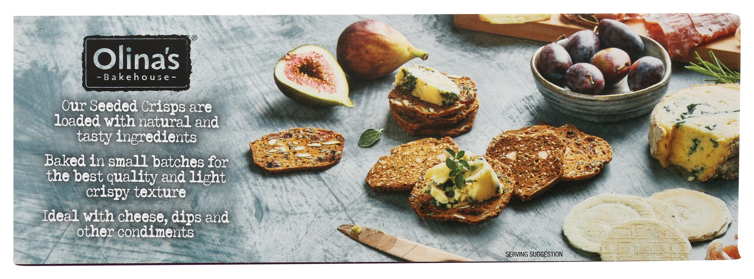 OLINAS BAKEHOUSE CRISPS FIG & ALMND SEEDED - Case of 12