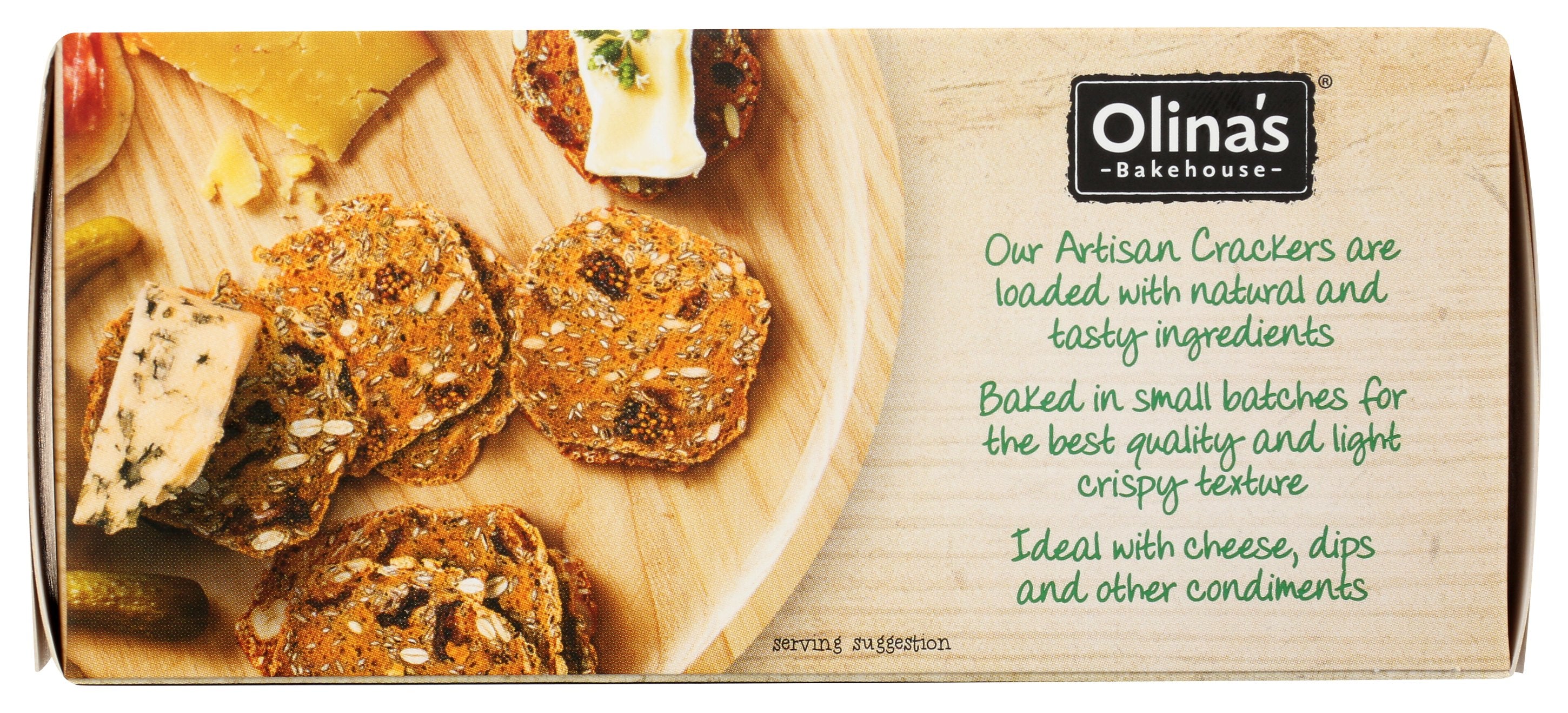 OLINAS BAKEHOUSE CRACKERS FIG & SUNFLOWER - Case of 12
