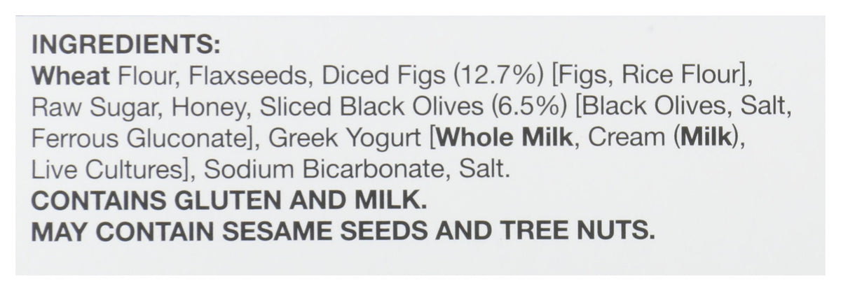 OLINAS BAKEHOUSE CRISPS FIG & BLCK OLIVES - Case of 12