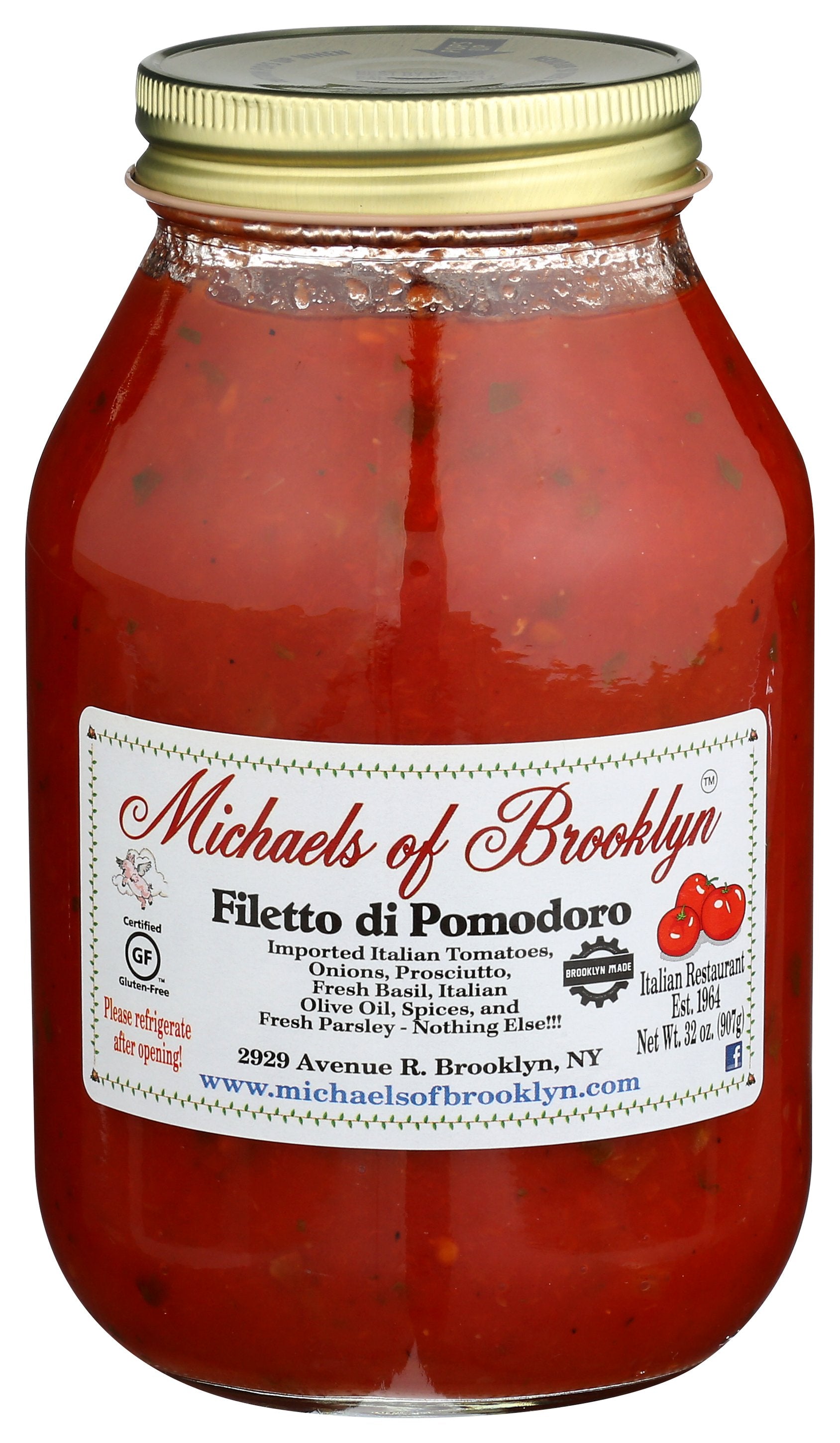 MICHAELS OF BROOKLYN SAUCE FILTO DE PMODORO G - Case of 6