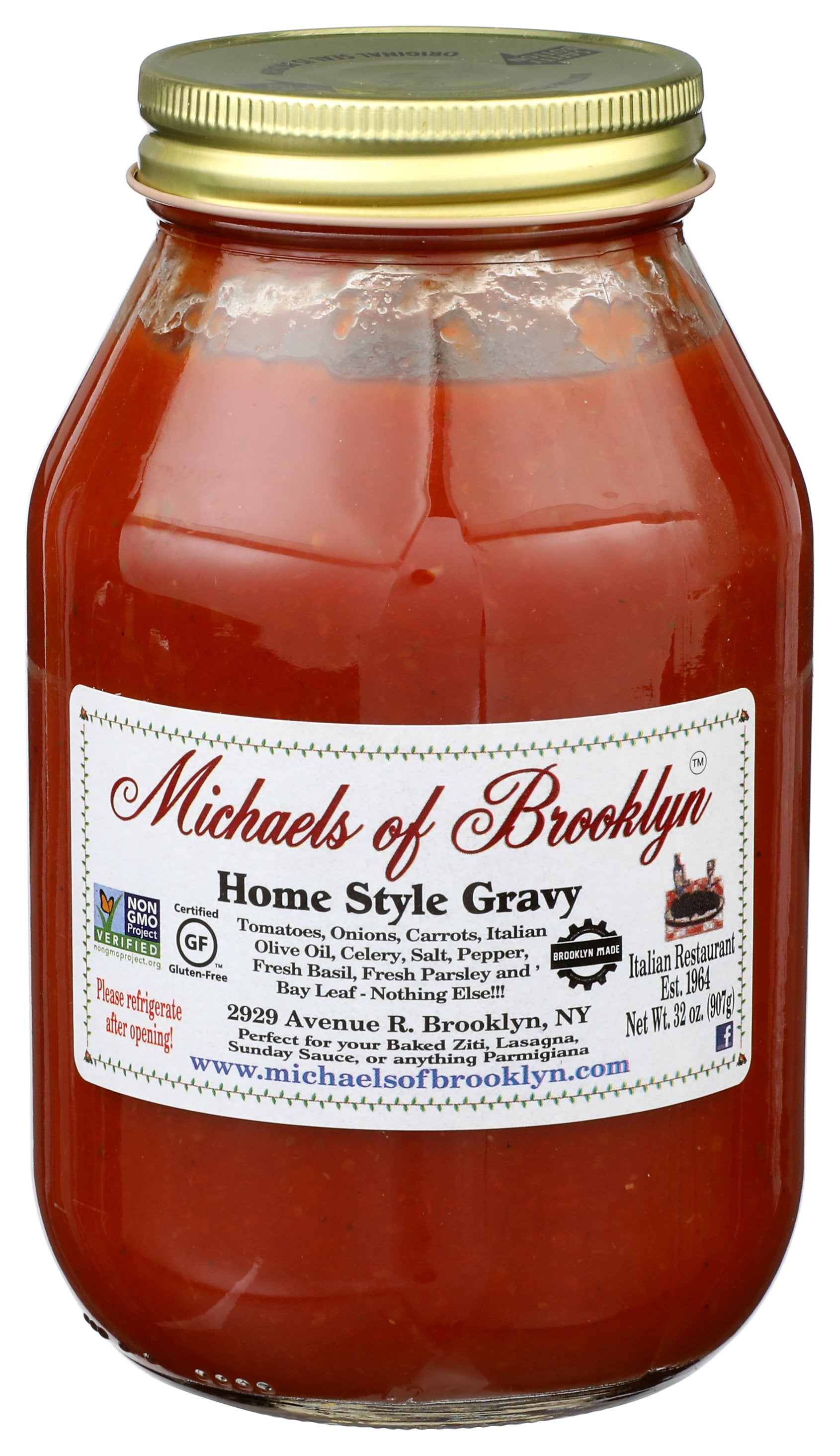 MICHAELS OF BROOKLYN SAUCE HOME STYLE GF - Case of 6