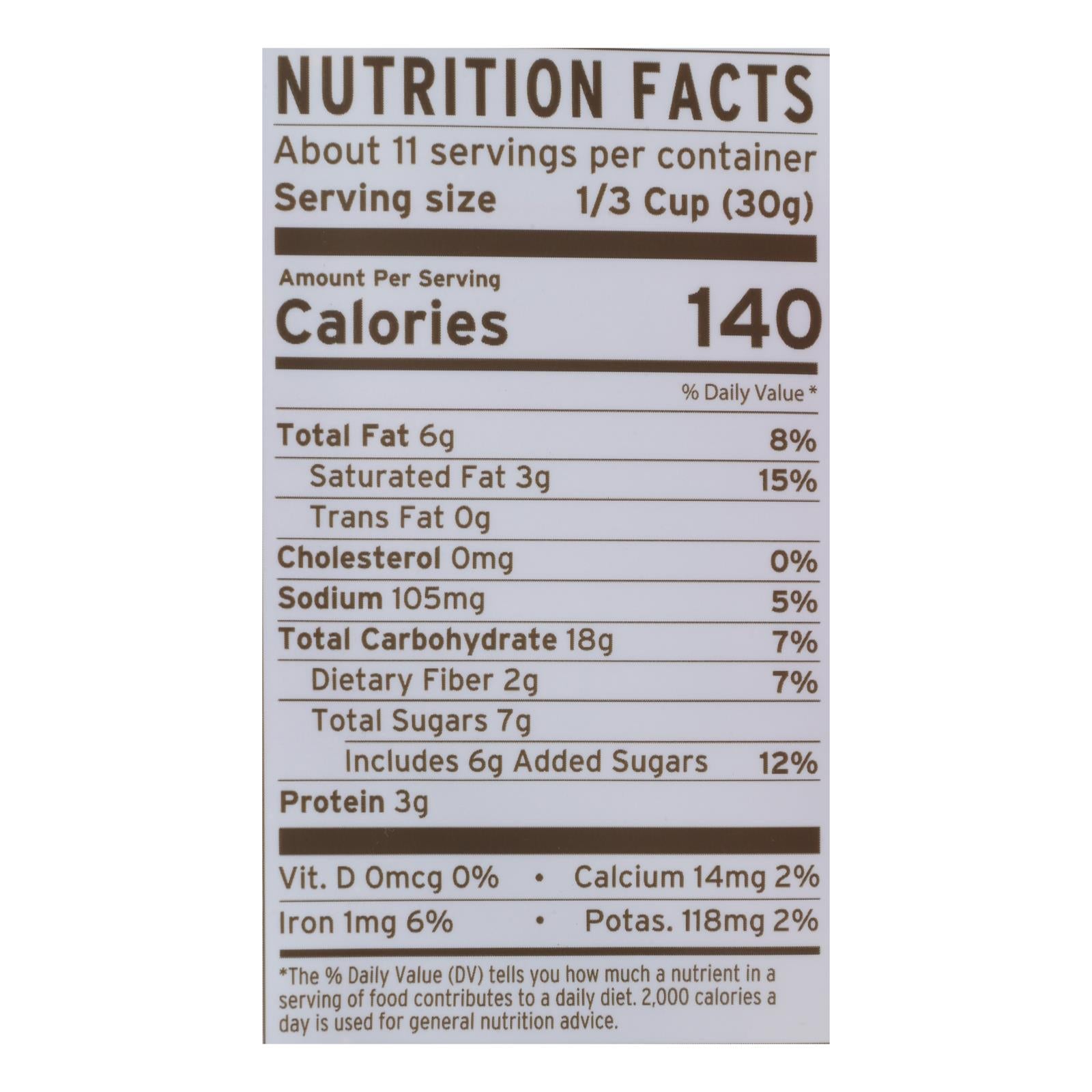 Purely Elizabeth Organic Ancient Grain Granola - Cranberry Pecan - Case of 6 - 12 oz.