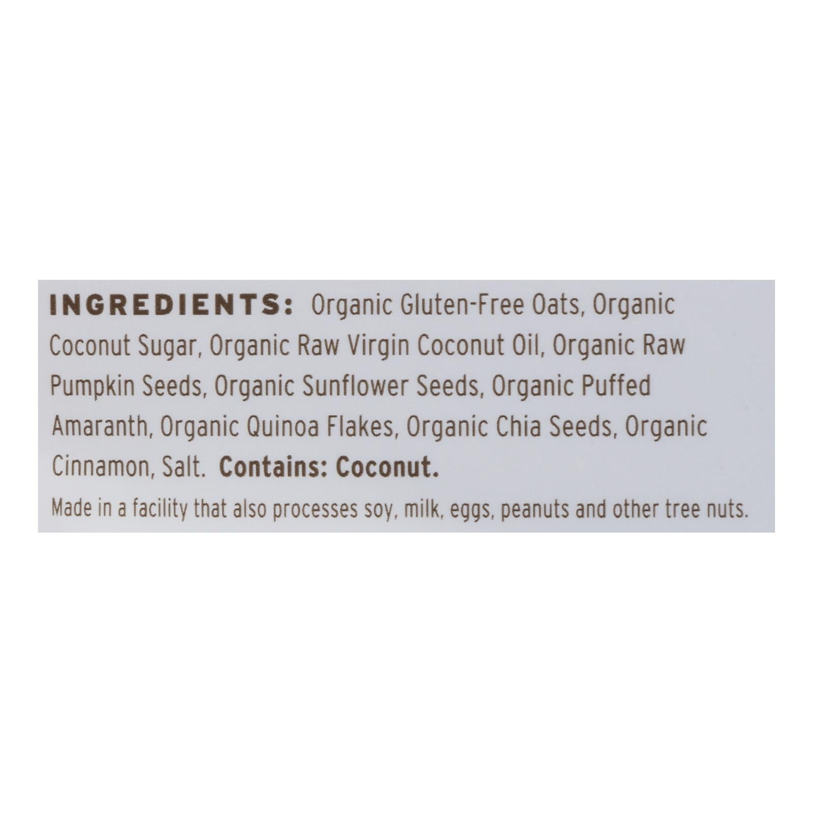 Purely Elizabeth Organic Ancient Granola Cereal and Puffs - Pumpkin Fig - Case of 6 - 12 oz.