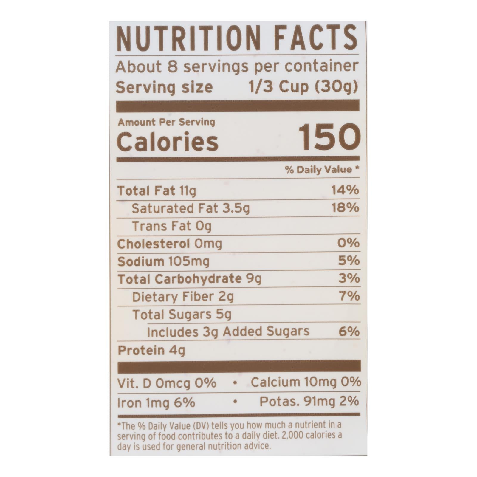 Purely Elizabeth Grain-Free Granola - Banana Nut Butter - Case of 6 - 8 oz.