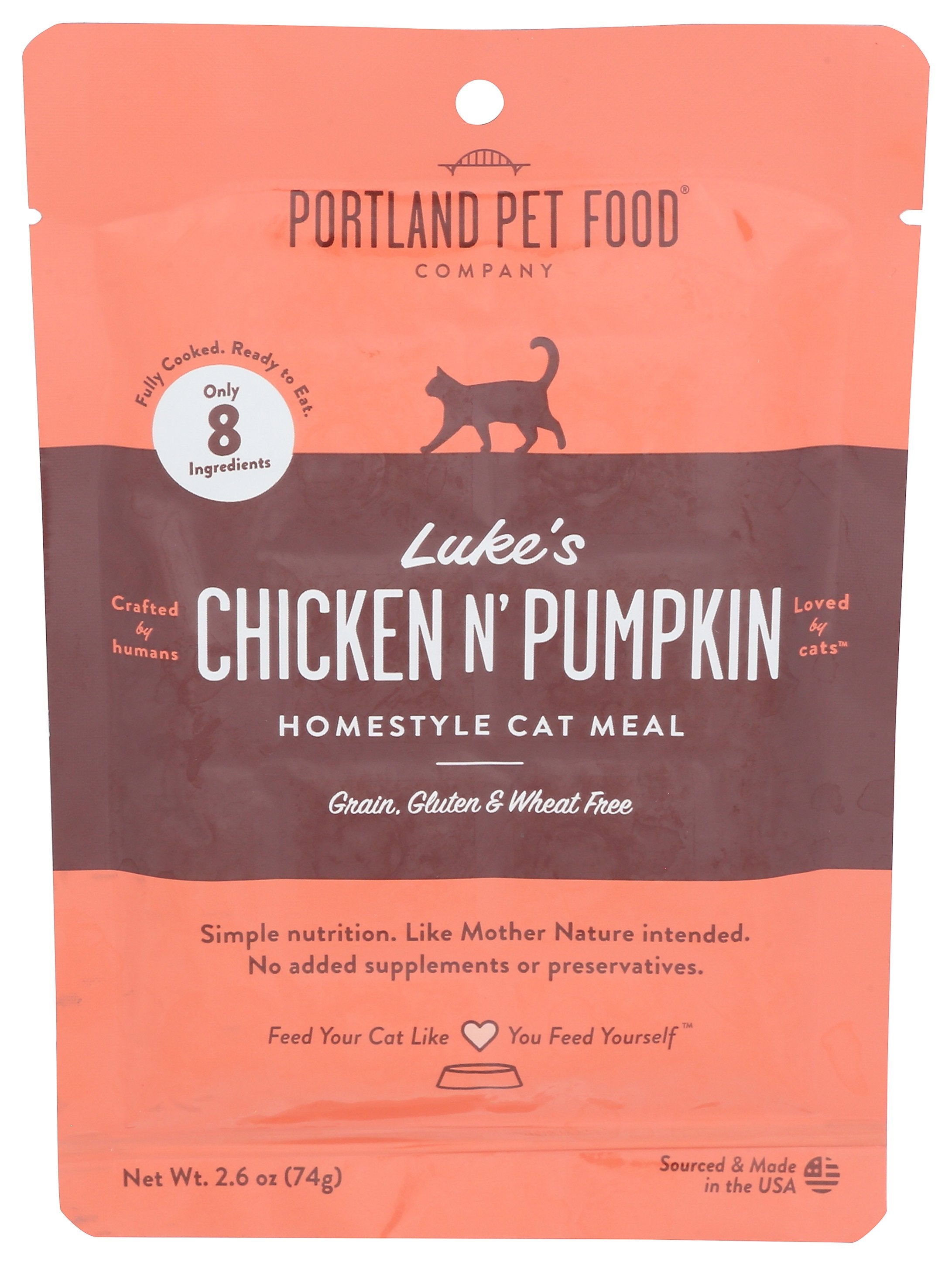 PORTLAND PET FOOD COMPANY MEAL CAT CHKN N PMP - Case of 12
