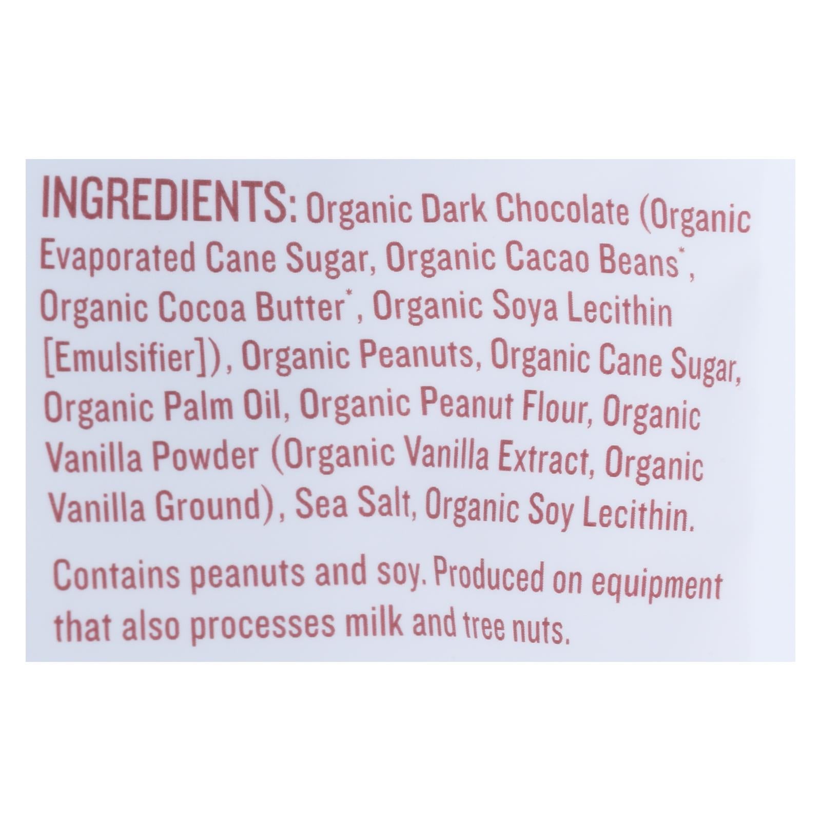 Justin's Nut Butter Peanut Butter Cups - Organic - Dark Chocolate - Mini - Case of 6 - 4.7 oz.