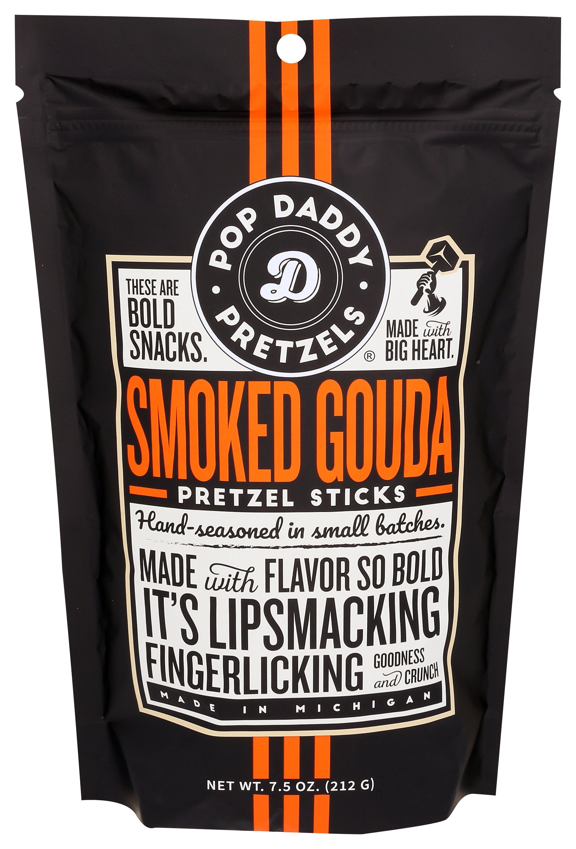 POP DADDY POPCORN & PRETZ PRETZELS SMKD GOUDA - Case of 12