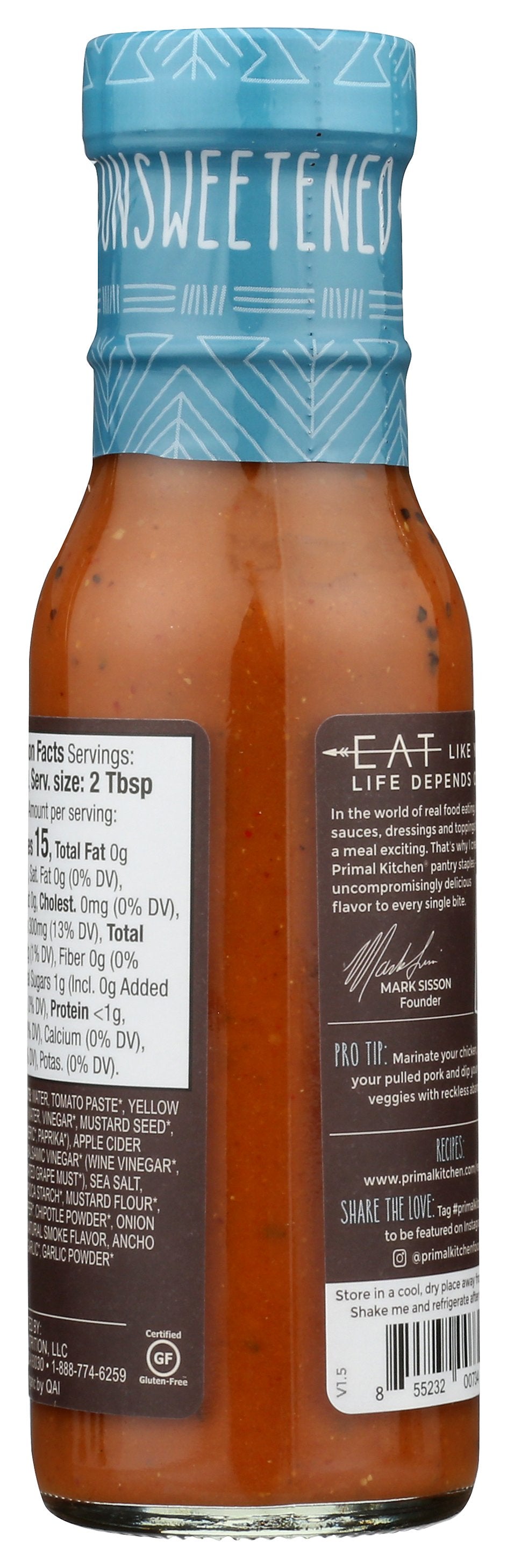 PRIMAL KITCHEN SAUCE BBQ GOLDEN ORG - Case of 6