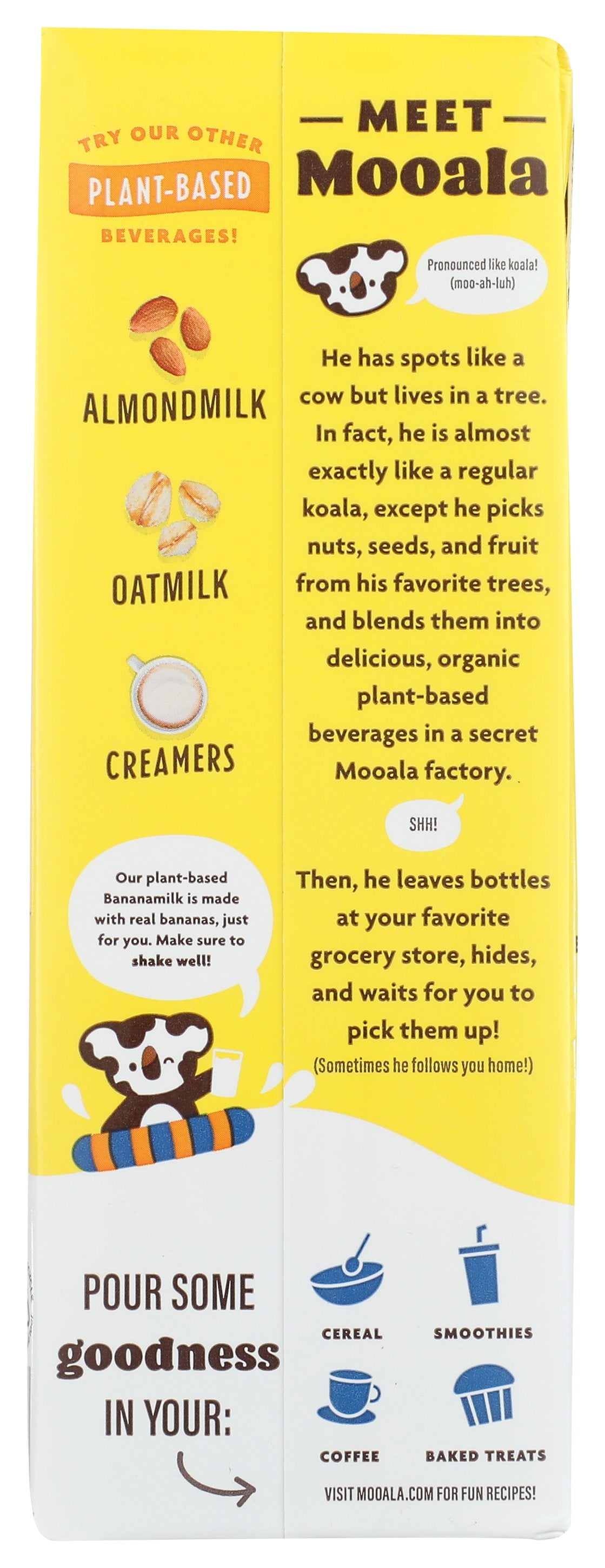 MOOALA MILK BANANA ORIGNL ORG - Case of 6