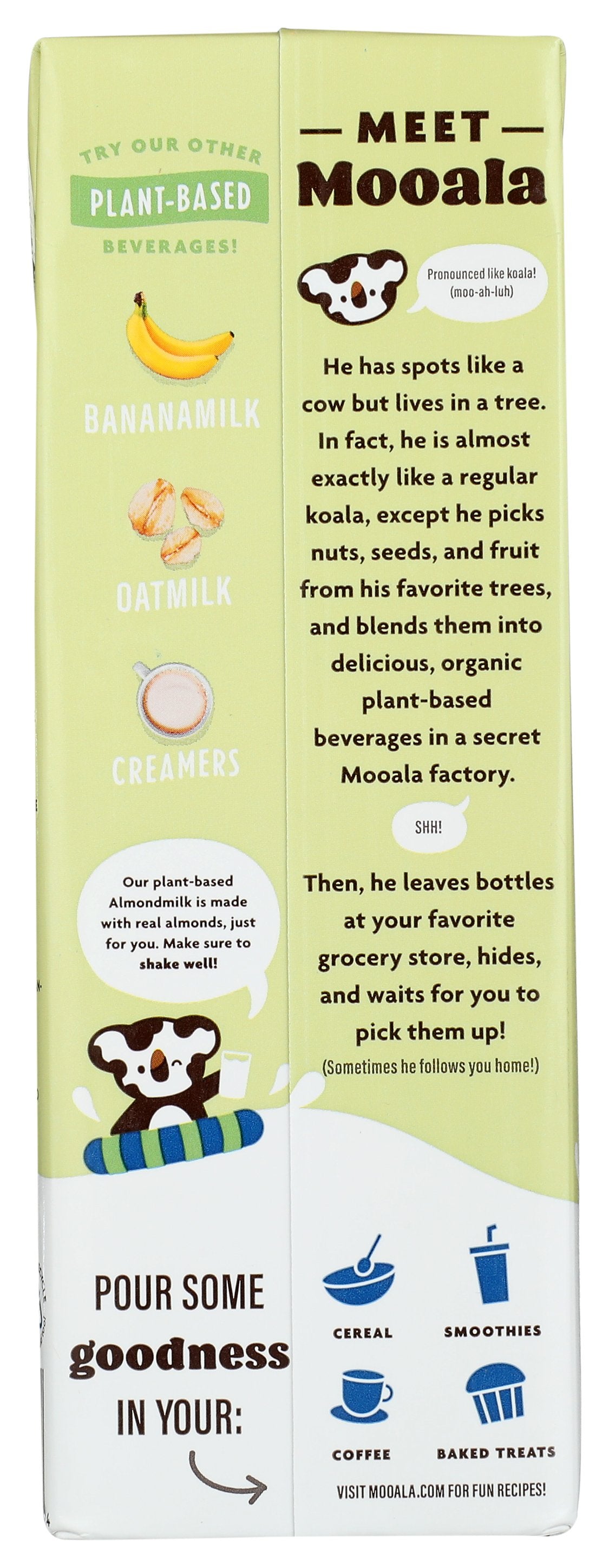 MOOALA MILK ALMOND UNSWEET ORG - Case of 6