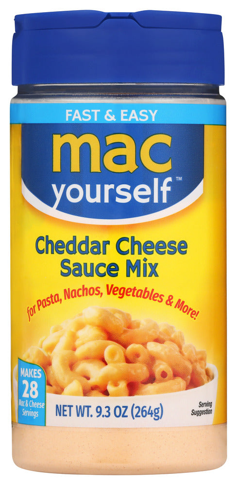 Mac Yourself Cheese Sauce Mix Cheddar - Pack of 12 - 9.3 oz