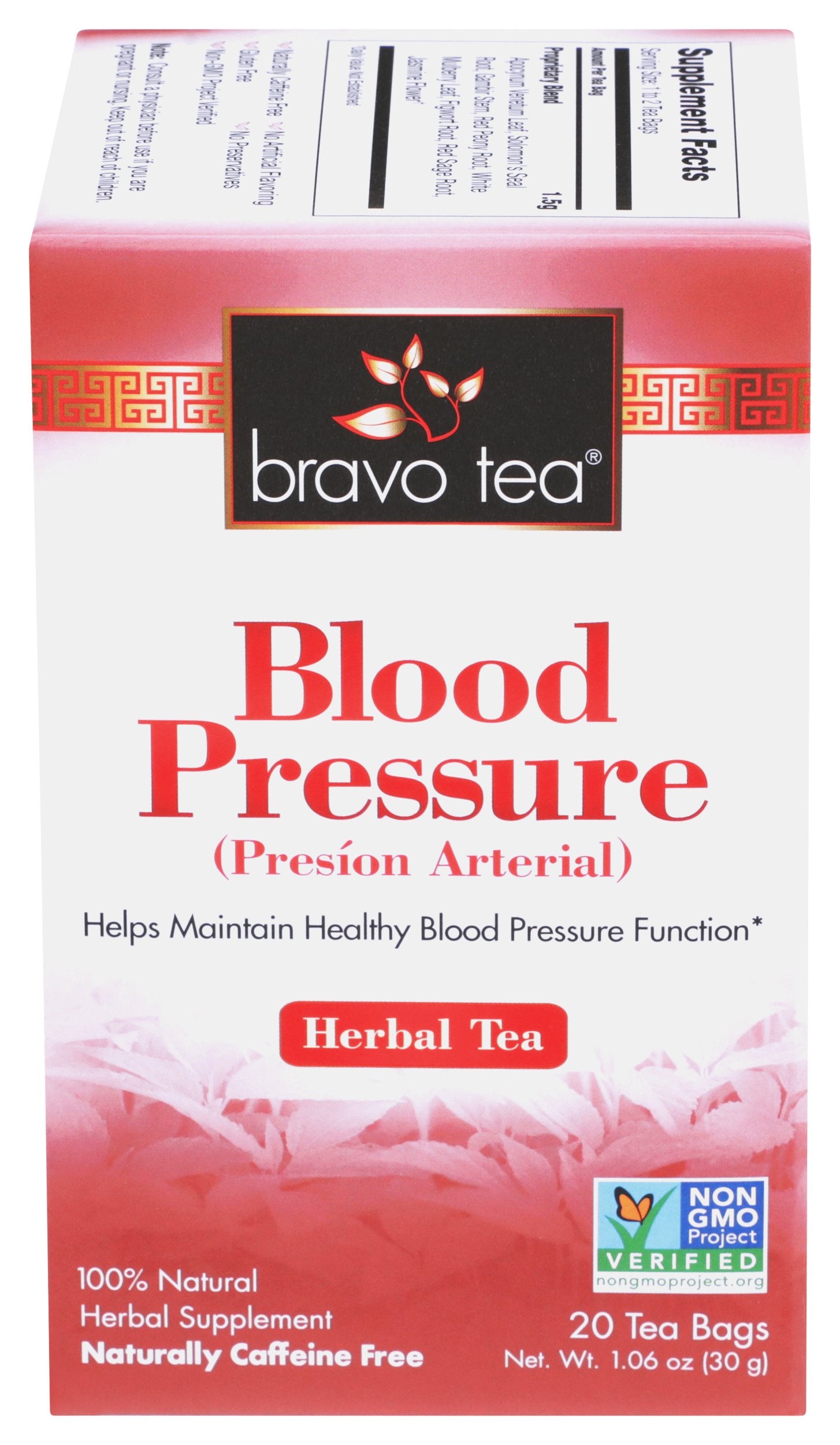 BRAVO TEAS TEA BLOOD PRESSURE - Case of 6