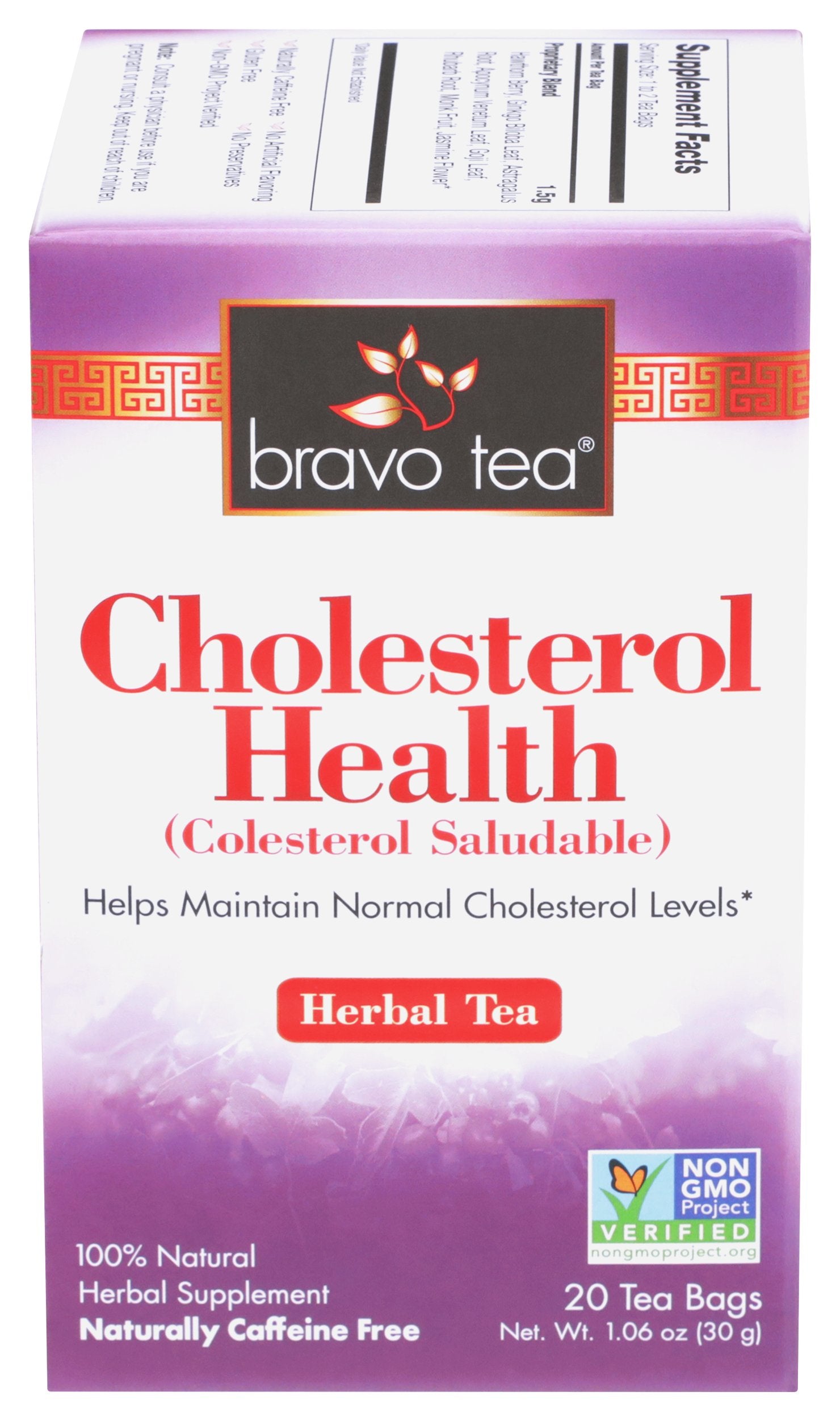 BRAVO TEAS TEA CHLESTEROL HEALTH - Case of 6