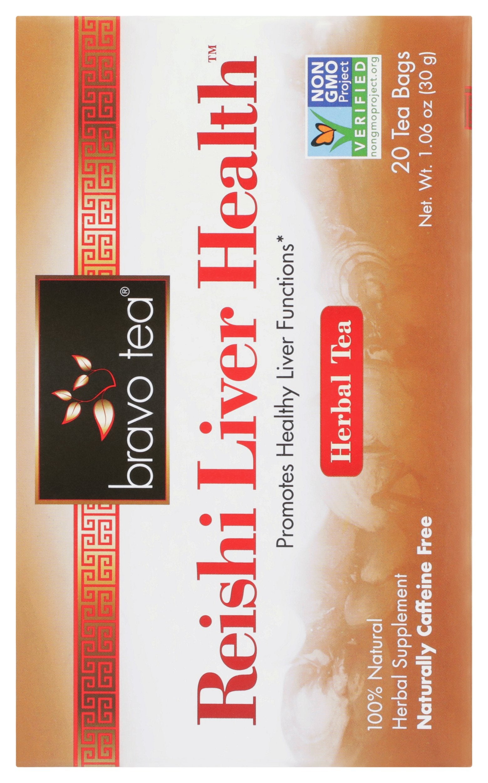 BRAVO TEAS TEA REISHI LIVER HEALTH - Case of 6