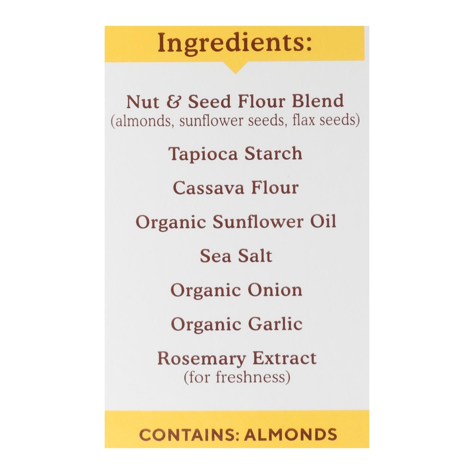 Simple Mills Fine Ground Sea Salt Almond Flour Crackers - Case Of 6 - 4.25 Oz.