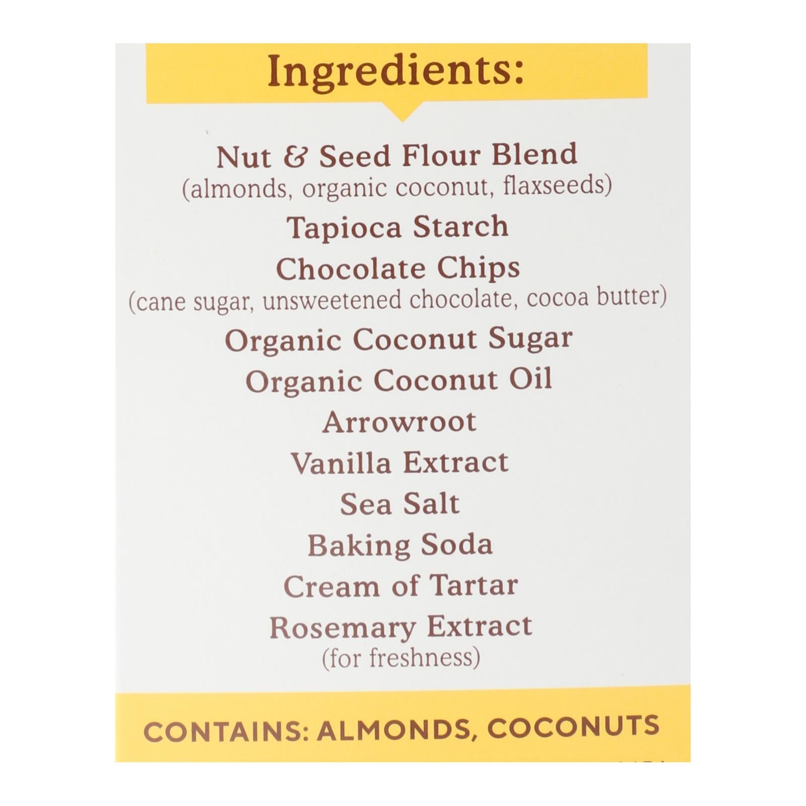 Simple Mills Cookies - Crunchy Chocolate Chip - Case Of 6 - 5.5 Oz