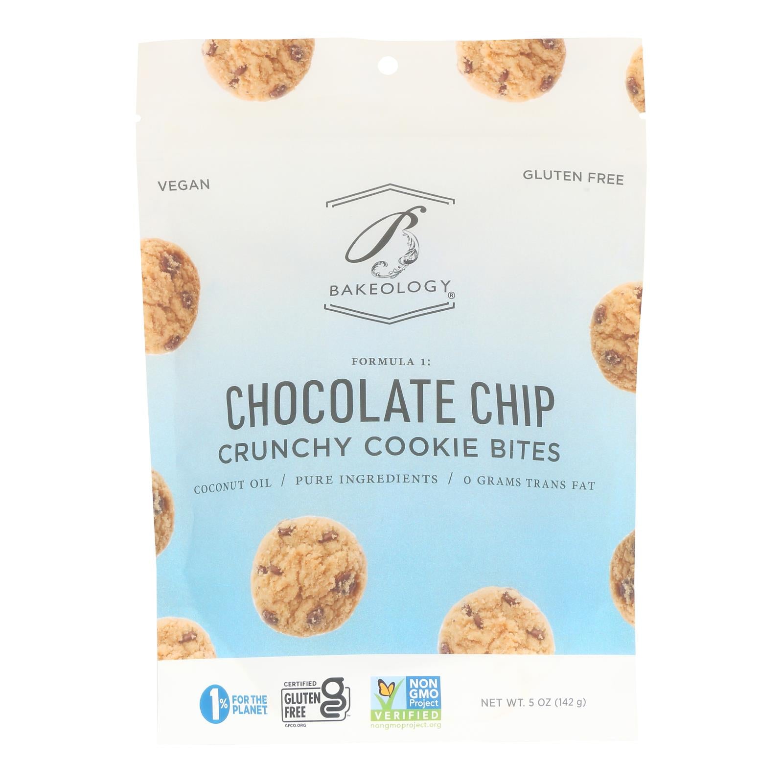 Bakeology - Cookie Btes Gf Choc Chip - CS of 8-5 OZ