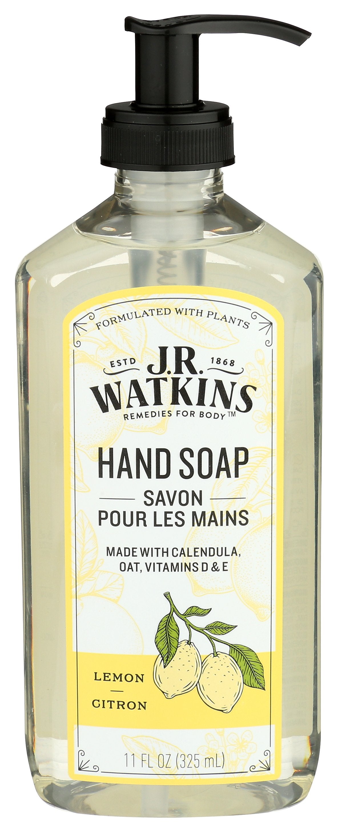 JR WATKINS SOAP HAND GEL LEMON - Case of 3