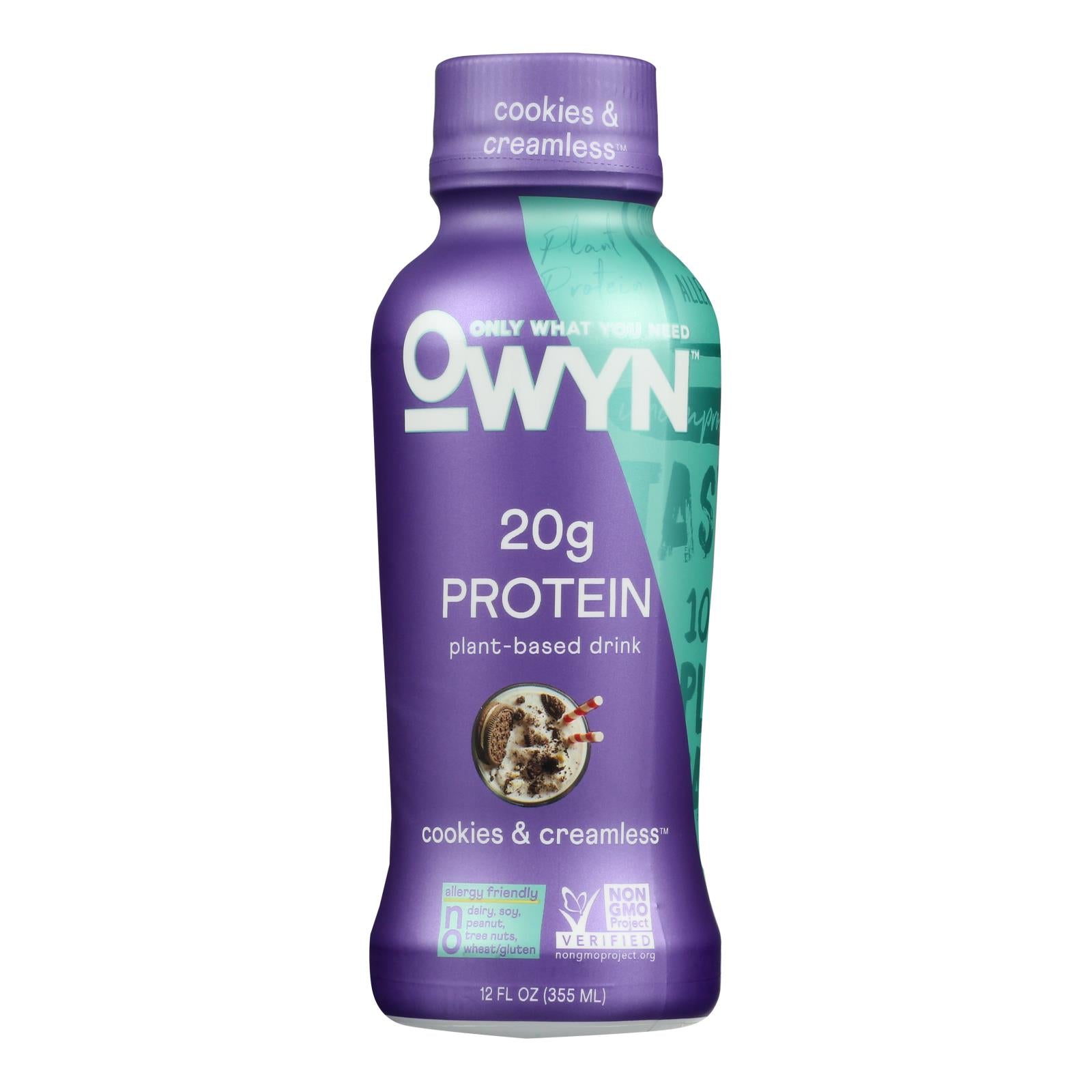 Only What You Need - Plnt Bsd Cookie Cream Protn - Case Of 12 - 12 Fz
