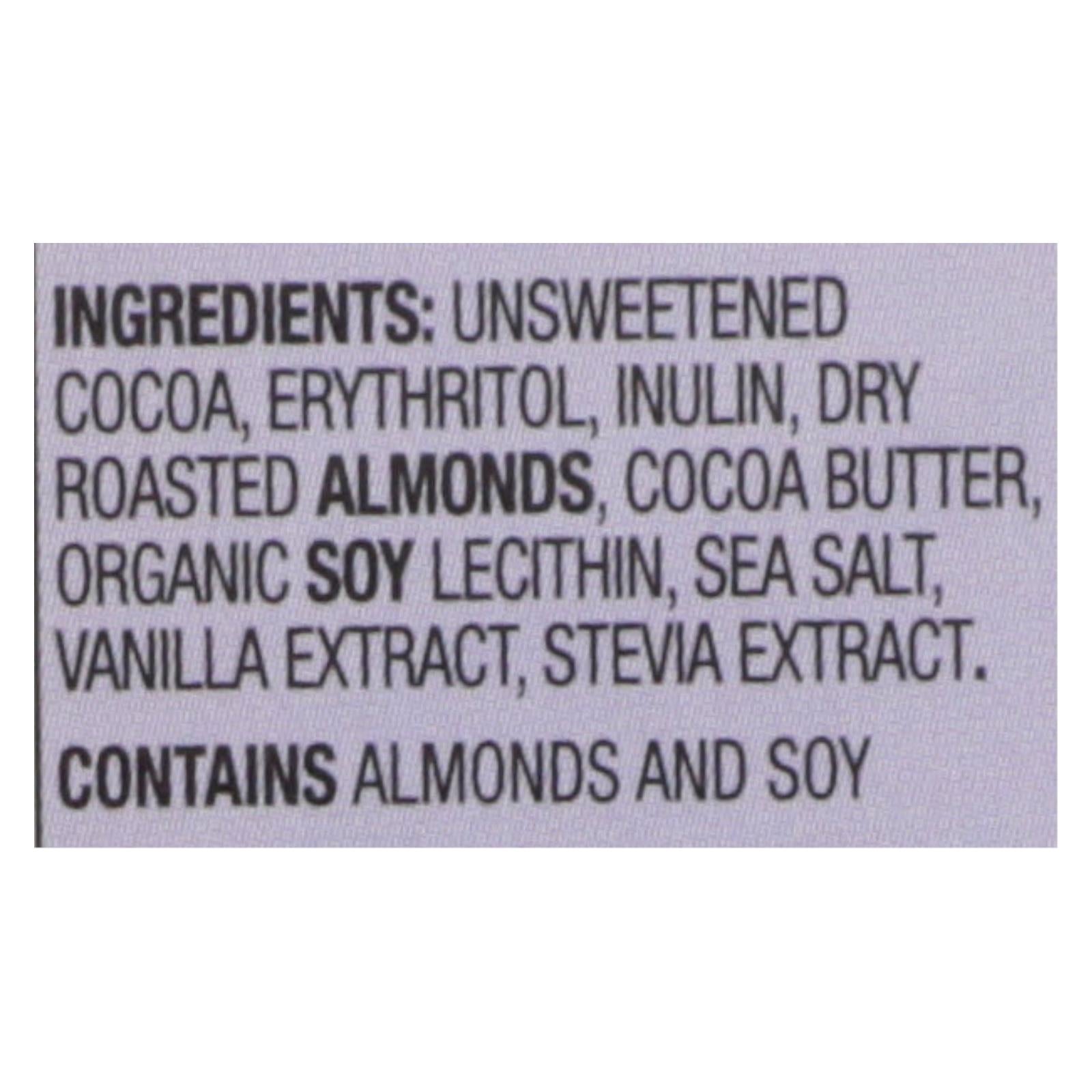 Lily's Sweets Chocolate Bar - Salted Almond - Case of 12 - 2.80 oz.