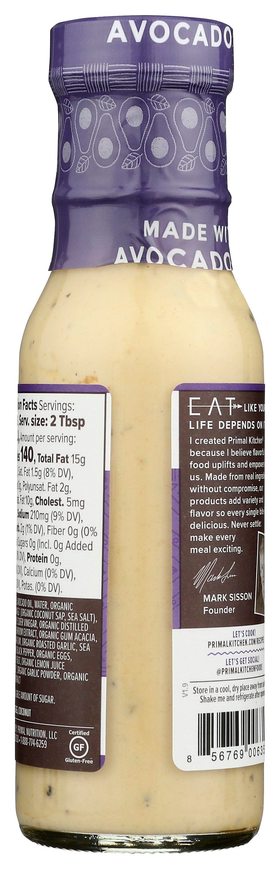 PRIMAL KITCHEN DRESSING CAESAR AVCDO OIL - Case of 6