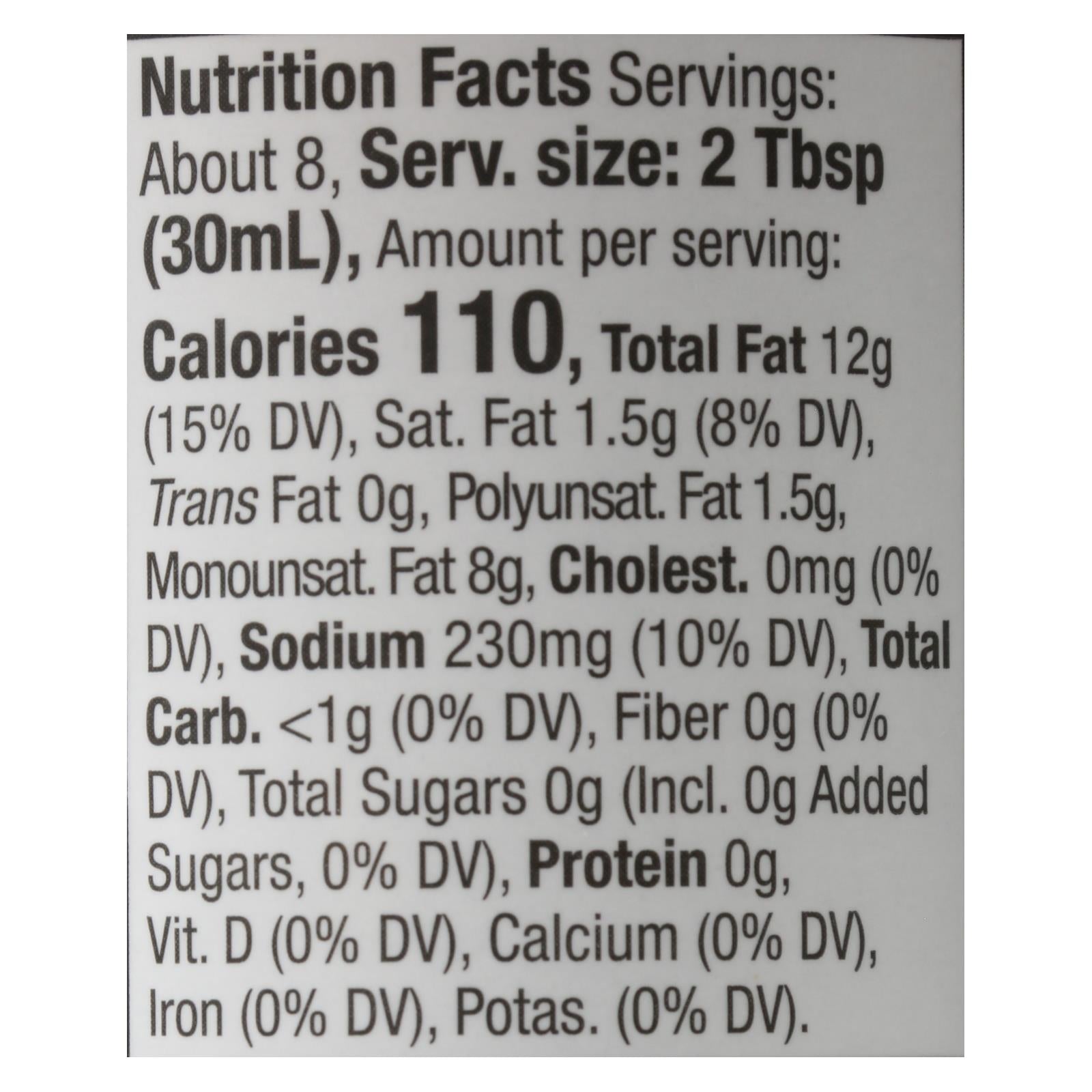 Primal Kitchen - Vingrt Itl W/avocado Oil - Case of 6 - 8 FZ