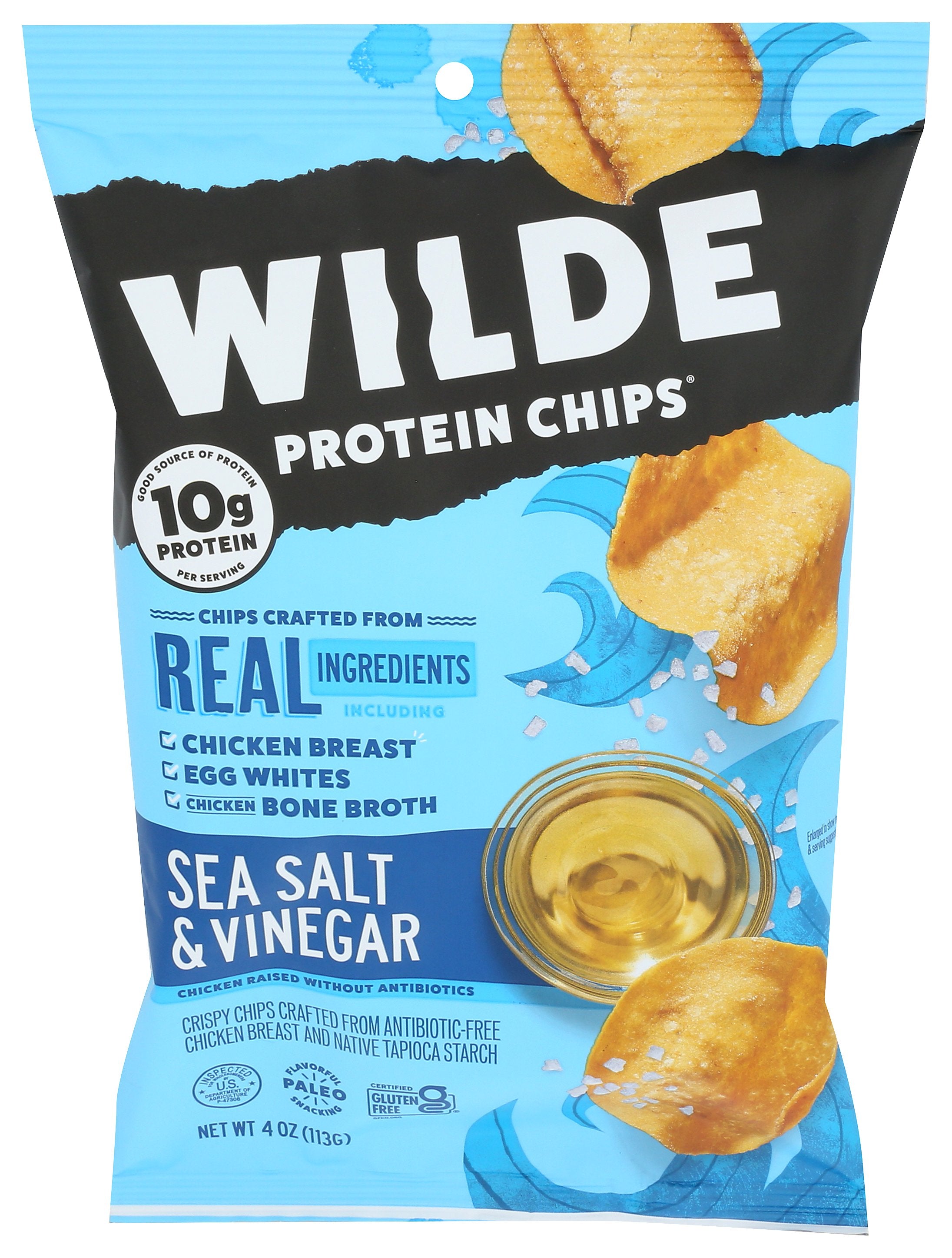 WILDE SNACKS CHIP CHCKN SEASLT N VNGR - Case of 12