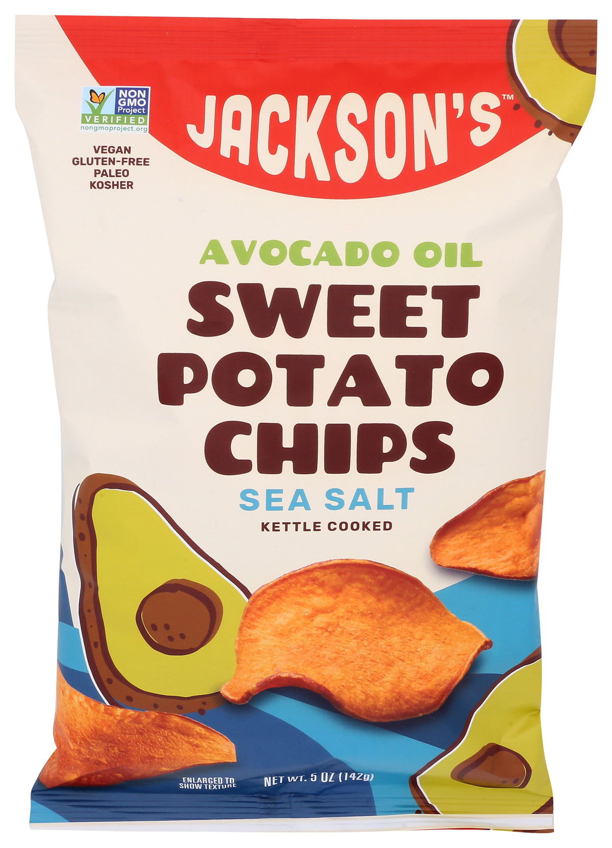 JACKSONS CHIPS CHIPS SWT POT AVO OIL SSLT - Case of 12