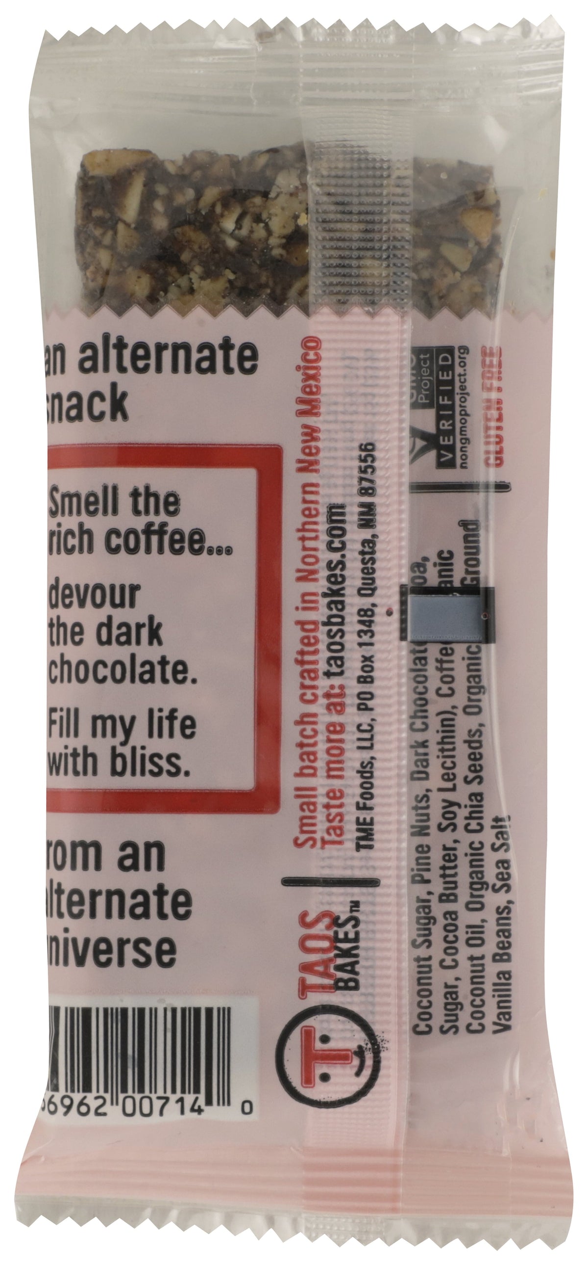 TAOS BAKES BAR PINON CFEE DRK CHOC - Case of 12