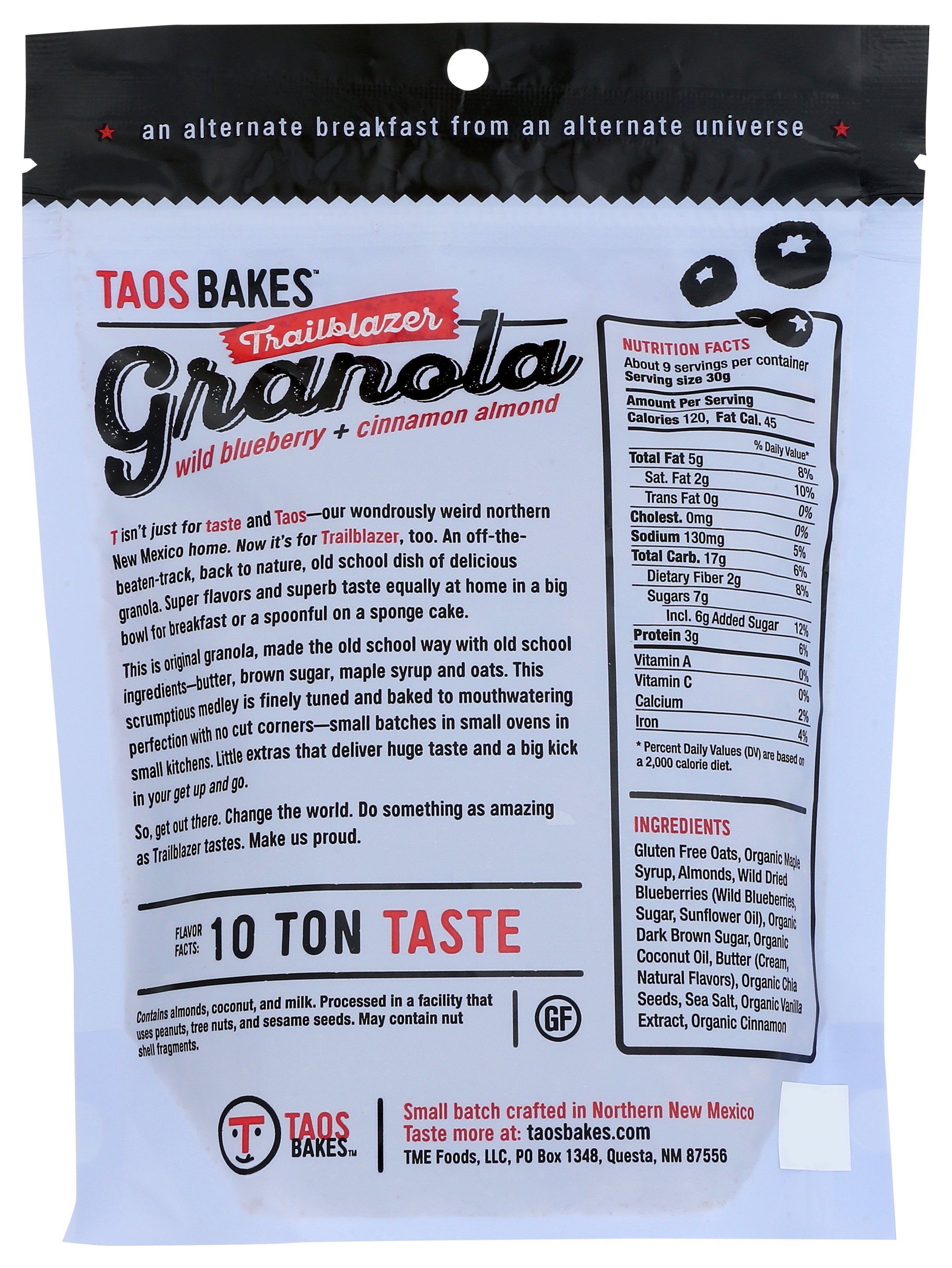 TAOS BAKES GRANOLA BLUBRY CINN ALMND - Case of 6