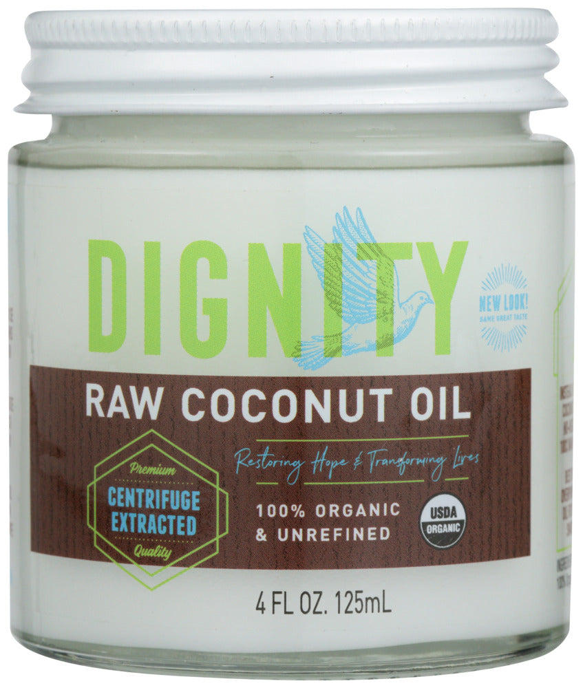Dignity Coconuts Oil Coconut Raw V Organic - Case of 12 - 4 oz