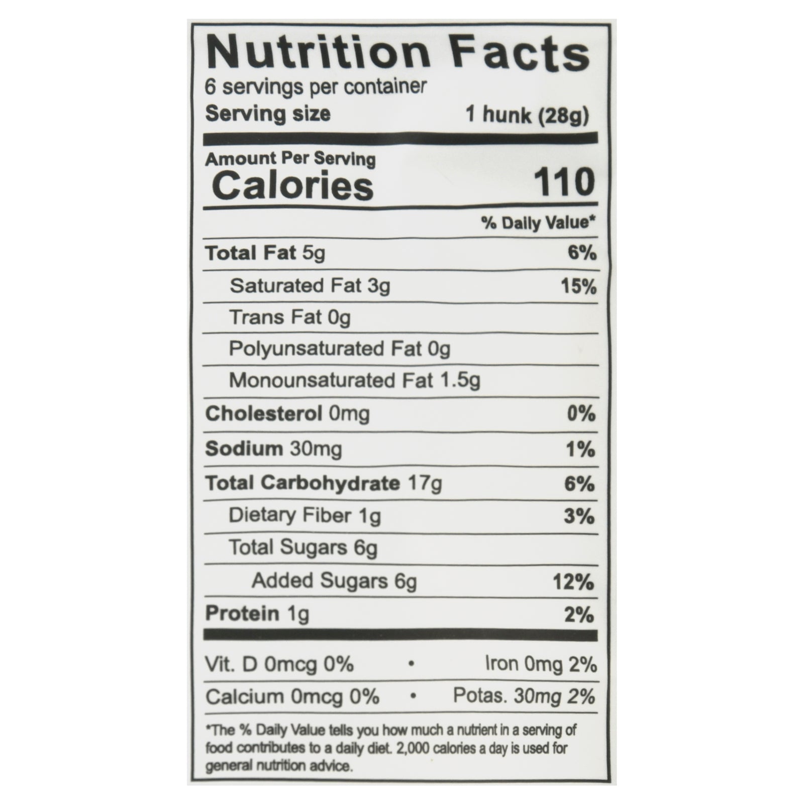 Heavenly Hunks - Cookie Oatmeal White Chocolate - Case of 6 - 6 OZ