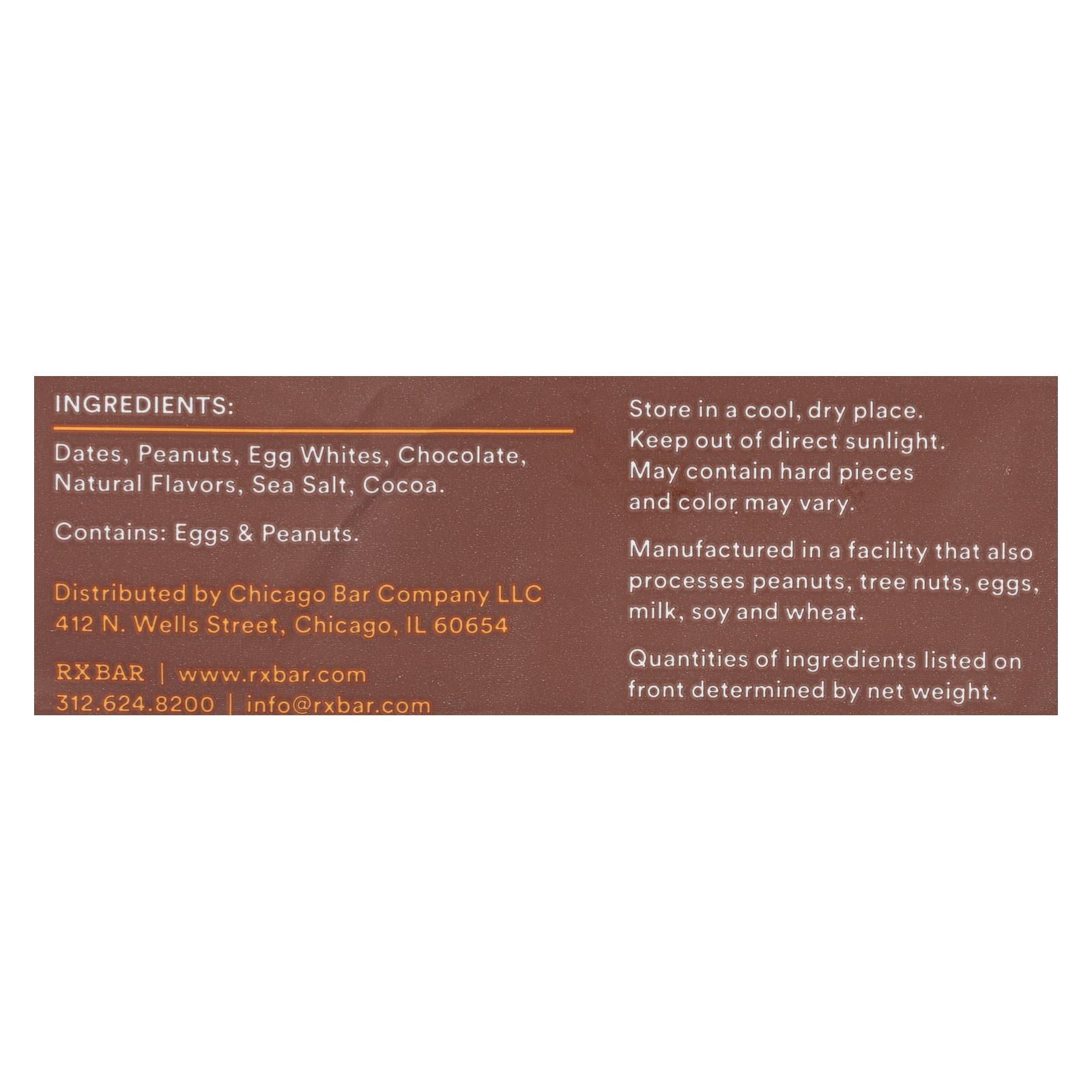 RxBar - Protein Bar - Chocolate Peanut Butter - Case of 12 - 1.83 oz.