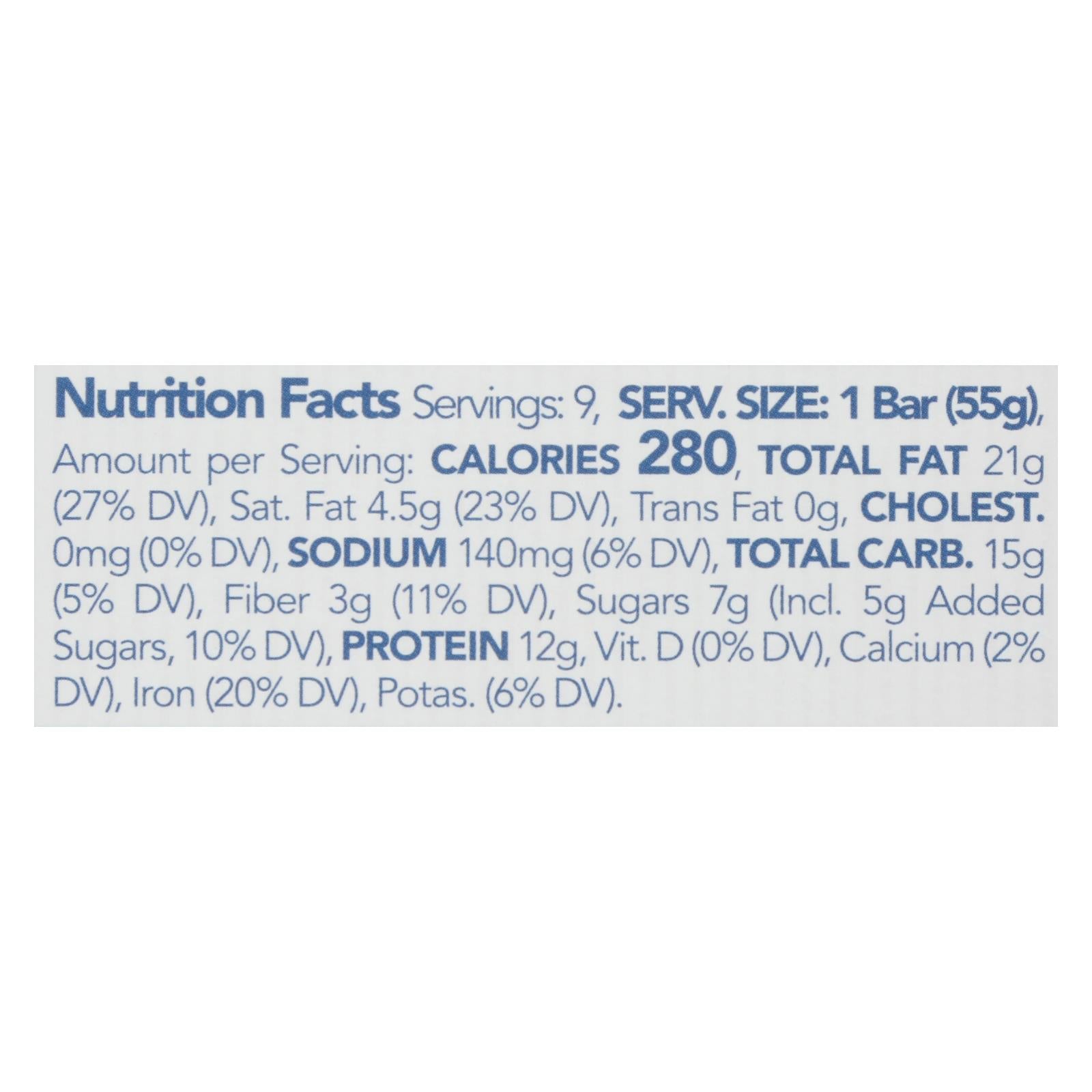 88 Acres - Protein Bar Dark Chocolate Brownie - Case Of 9-1.9 Oz