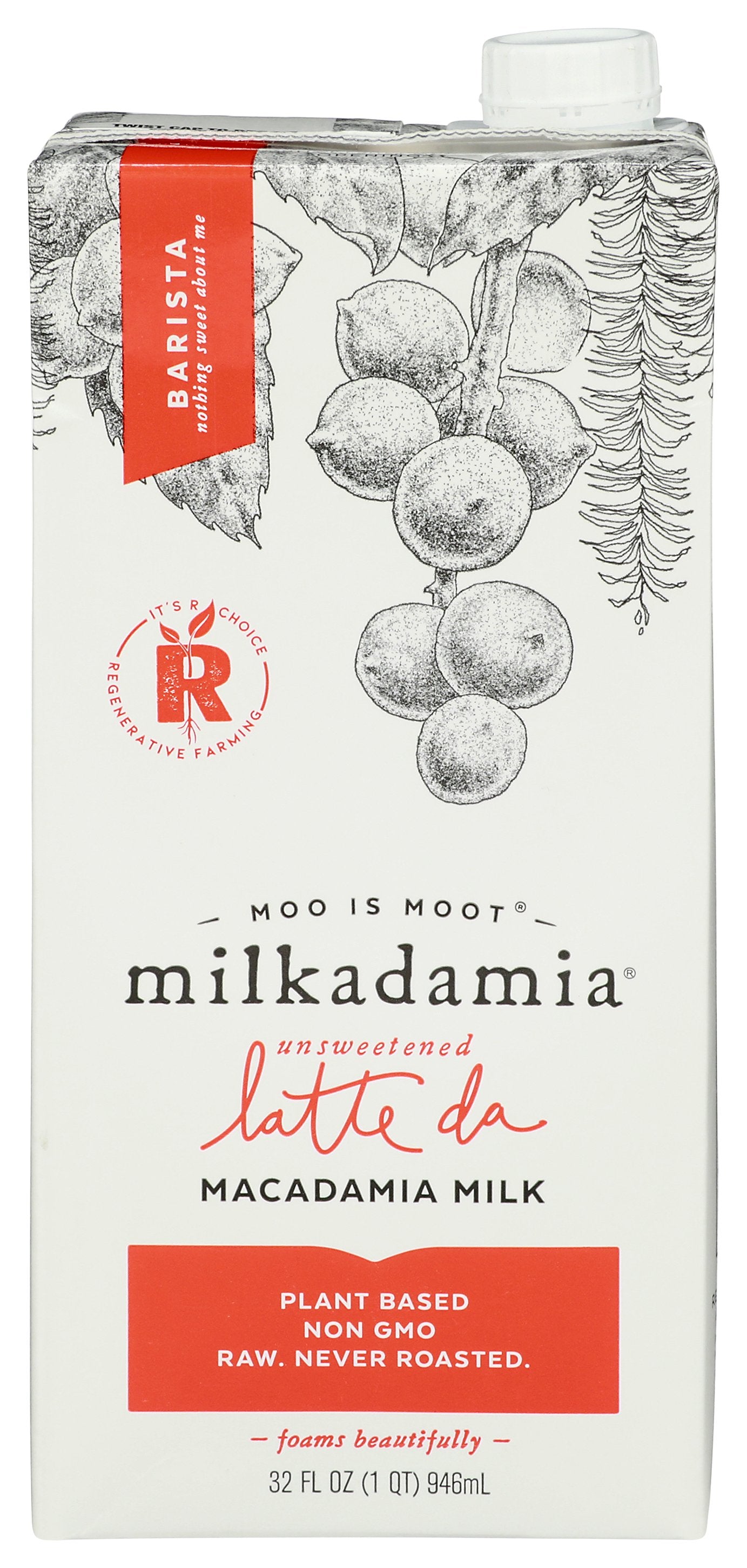 MILKADAMIA MILK MACDMIA UNSWT BRSTA - Case of 6