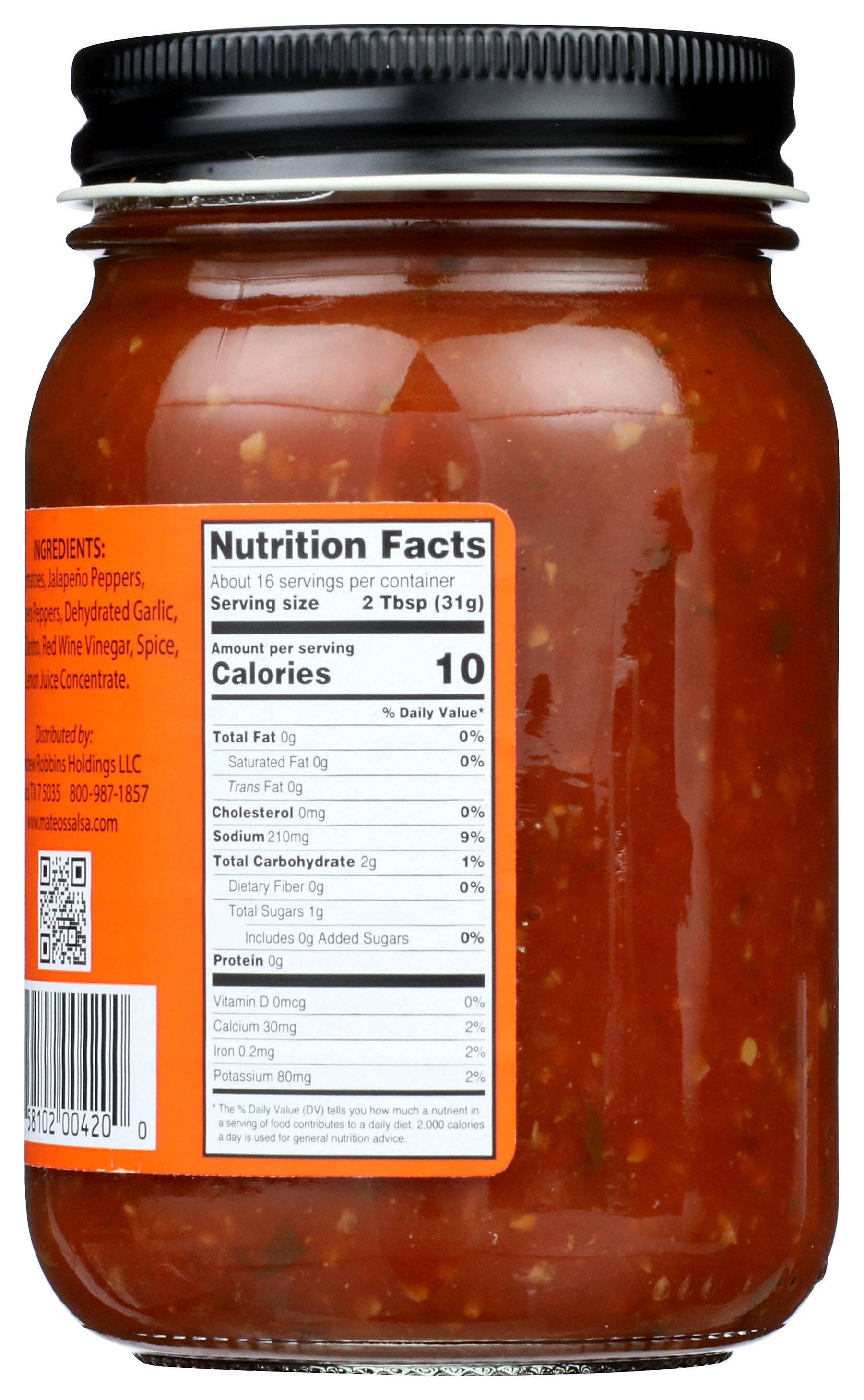 MATEOS GOURMET SALSA HABANERO - Case of 6