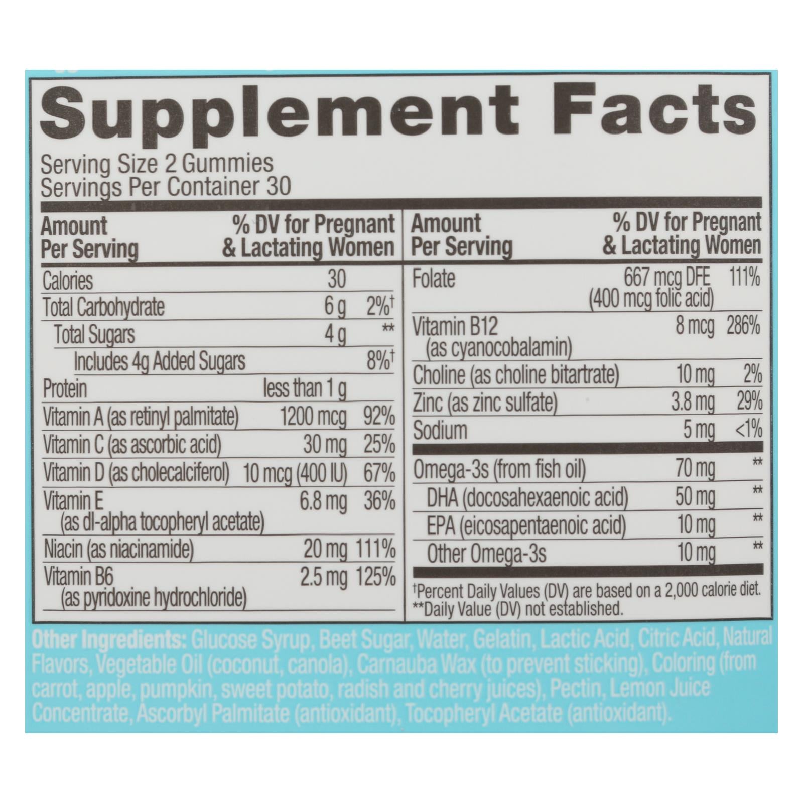 Olly - Prenatl Vitamin Folic Acd Cit - 1 Each - 60 Ct
