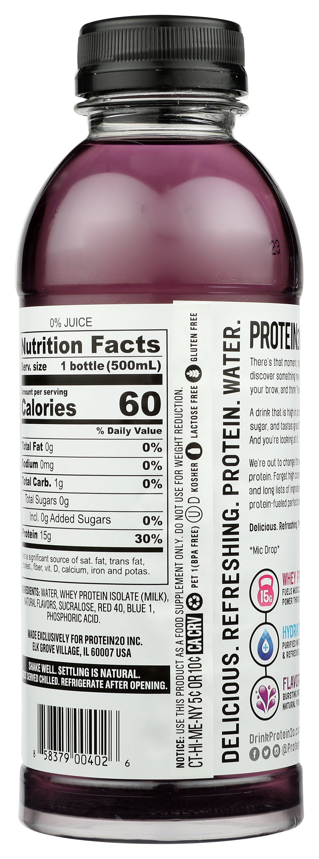 PROTEIN2O BEV GRAPE HARVEST - Case of 12