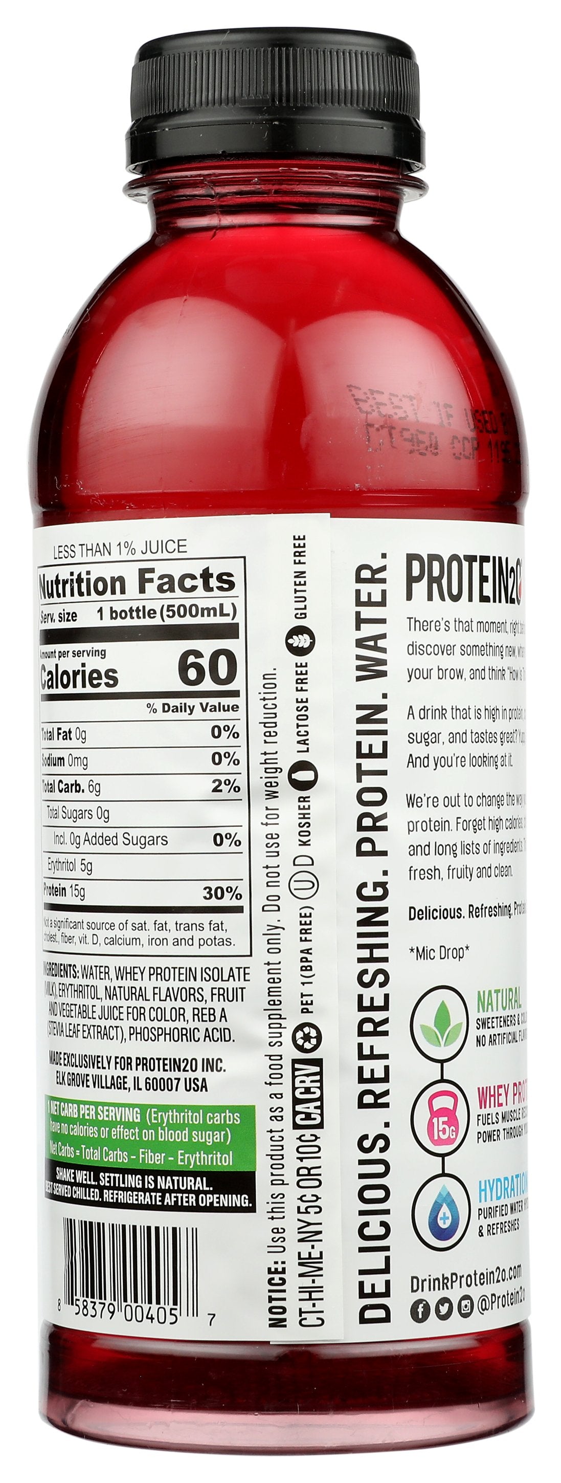 PROTEIN2O BEV WILD CHERRY - Case of 12