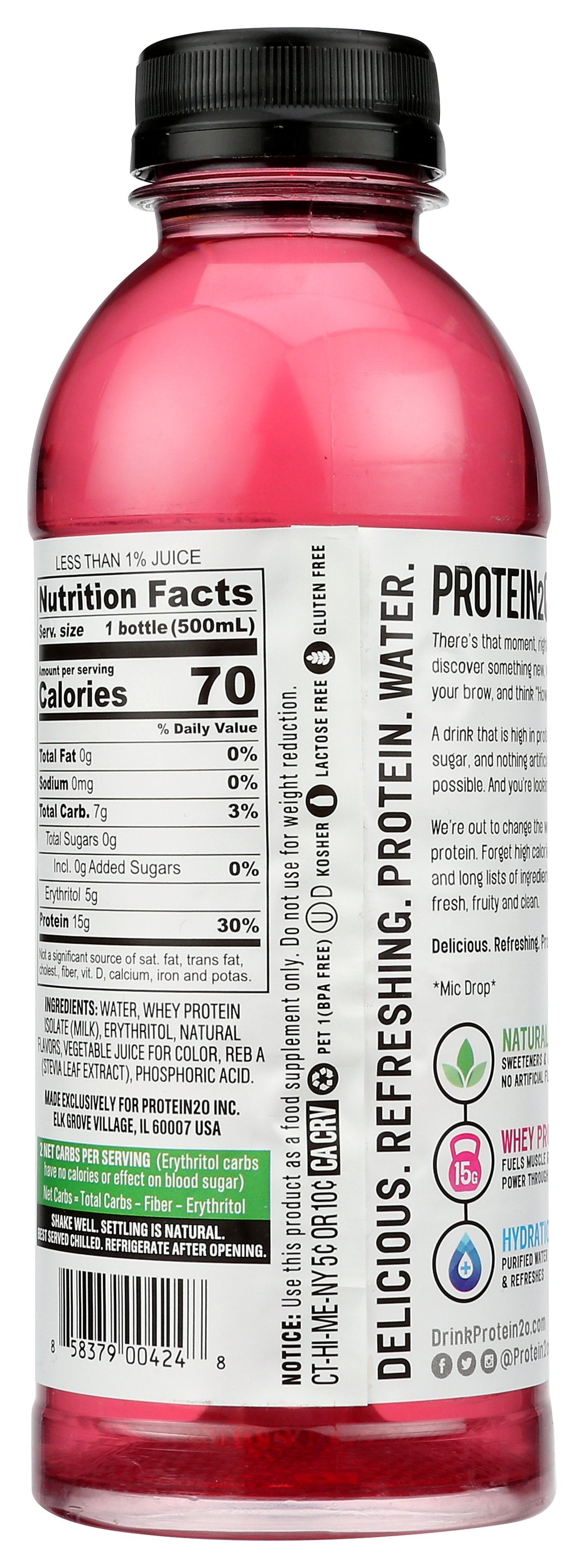 PROTEIN2O WATER PRTN DRGNFRT BLKBRY - Case of 12