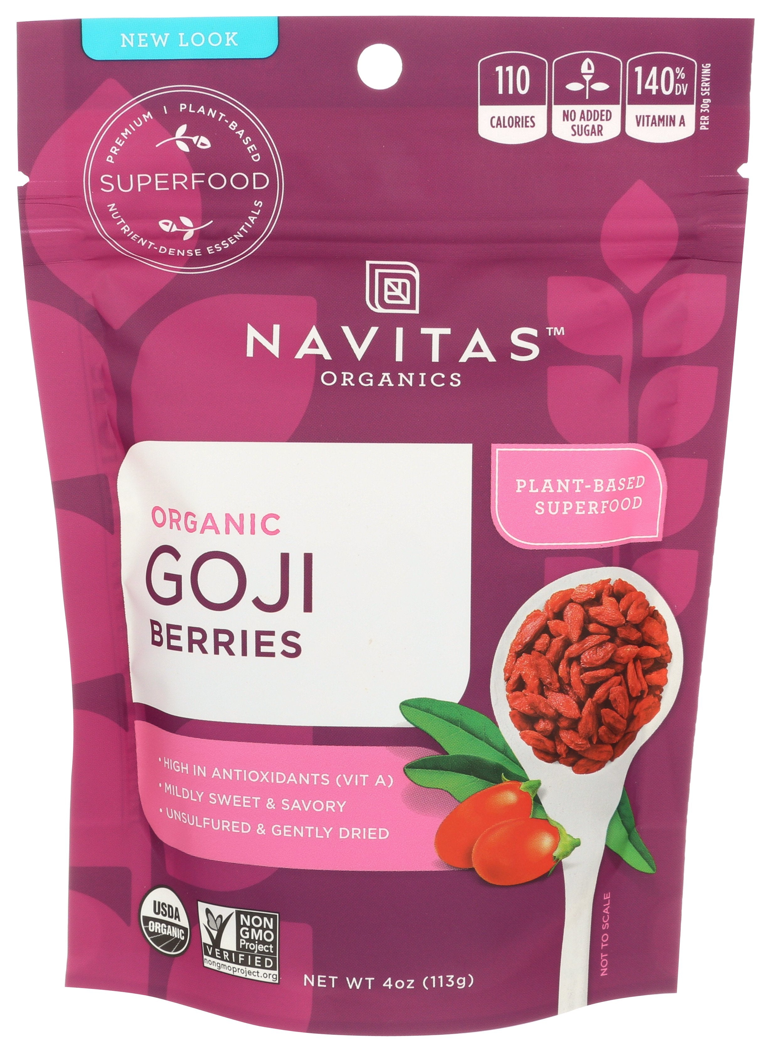 NAVITAS GOJI BERRY ORG [GOJI BERRIES - 4 OZ]