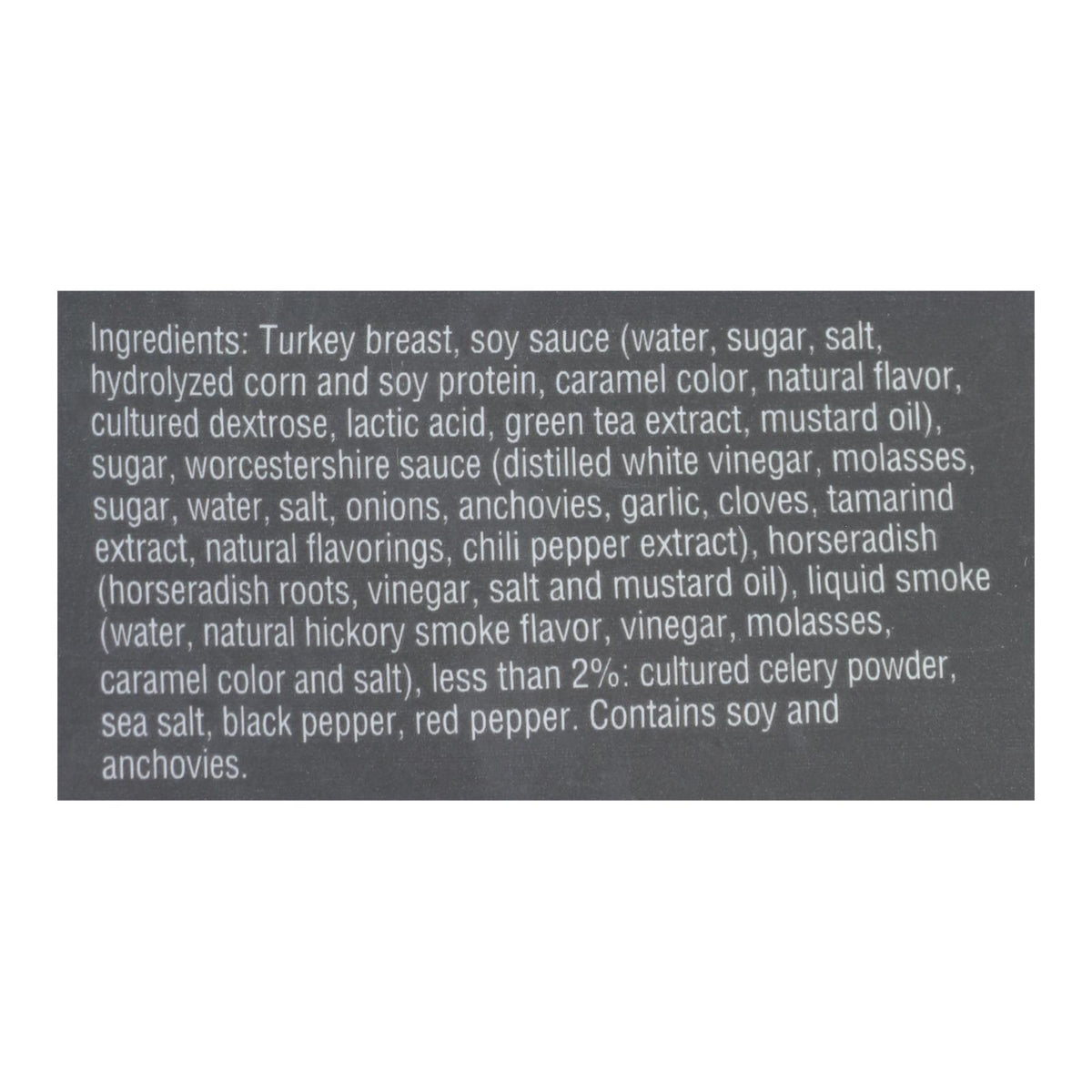 Chef's Cut Turkey Jerkey Teriyaki - Case of 8 - 2.5 oz.