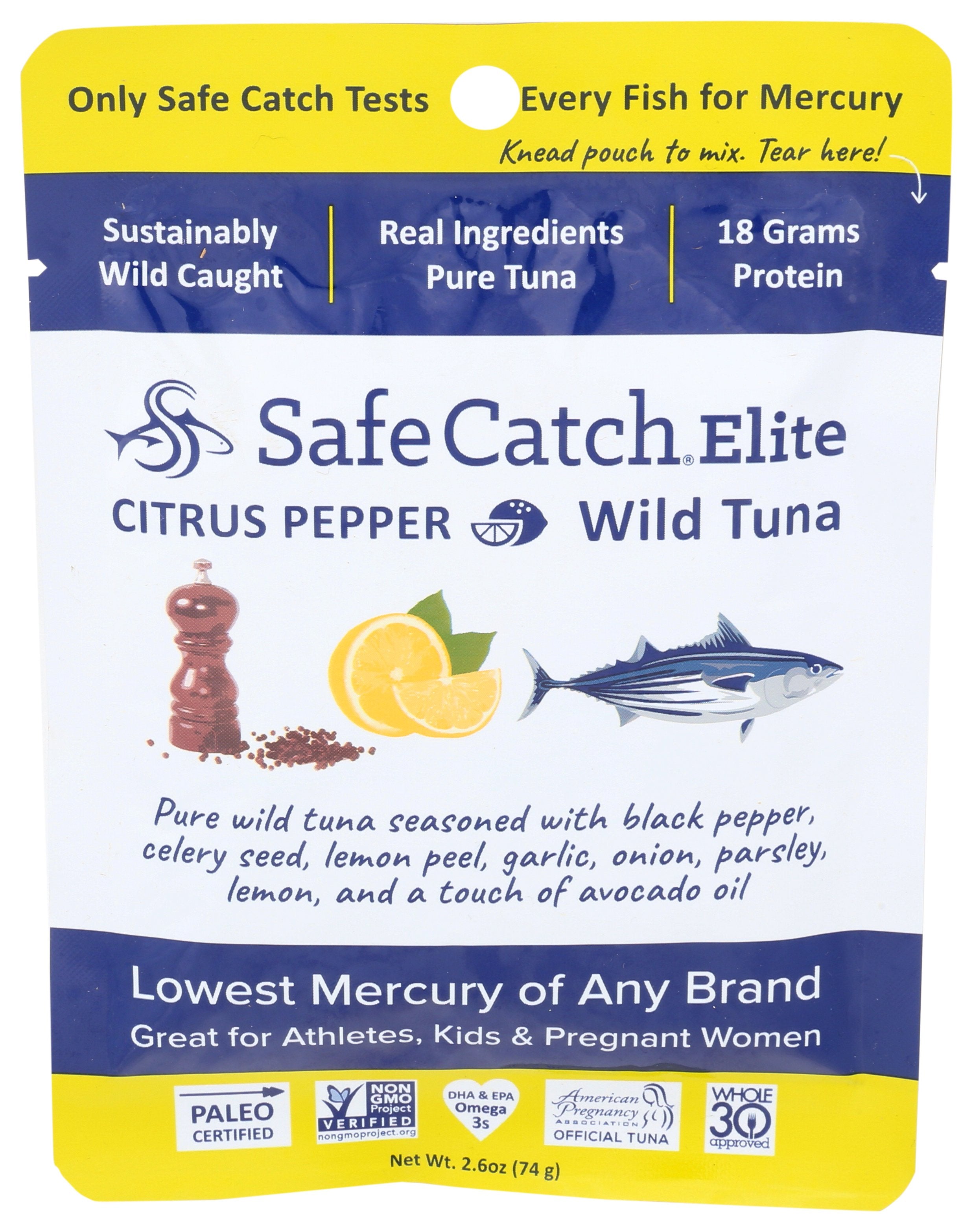 SAFECATCH TUNA WILD ELITE CTRS PEPR - Case of 12