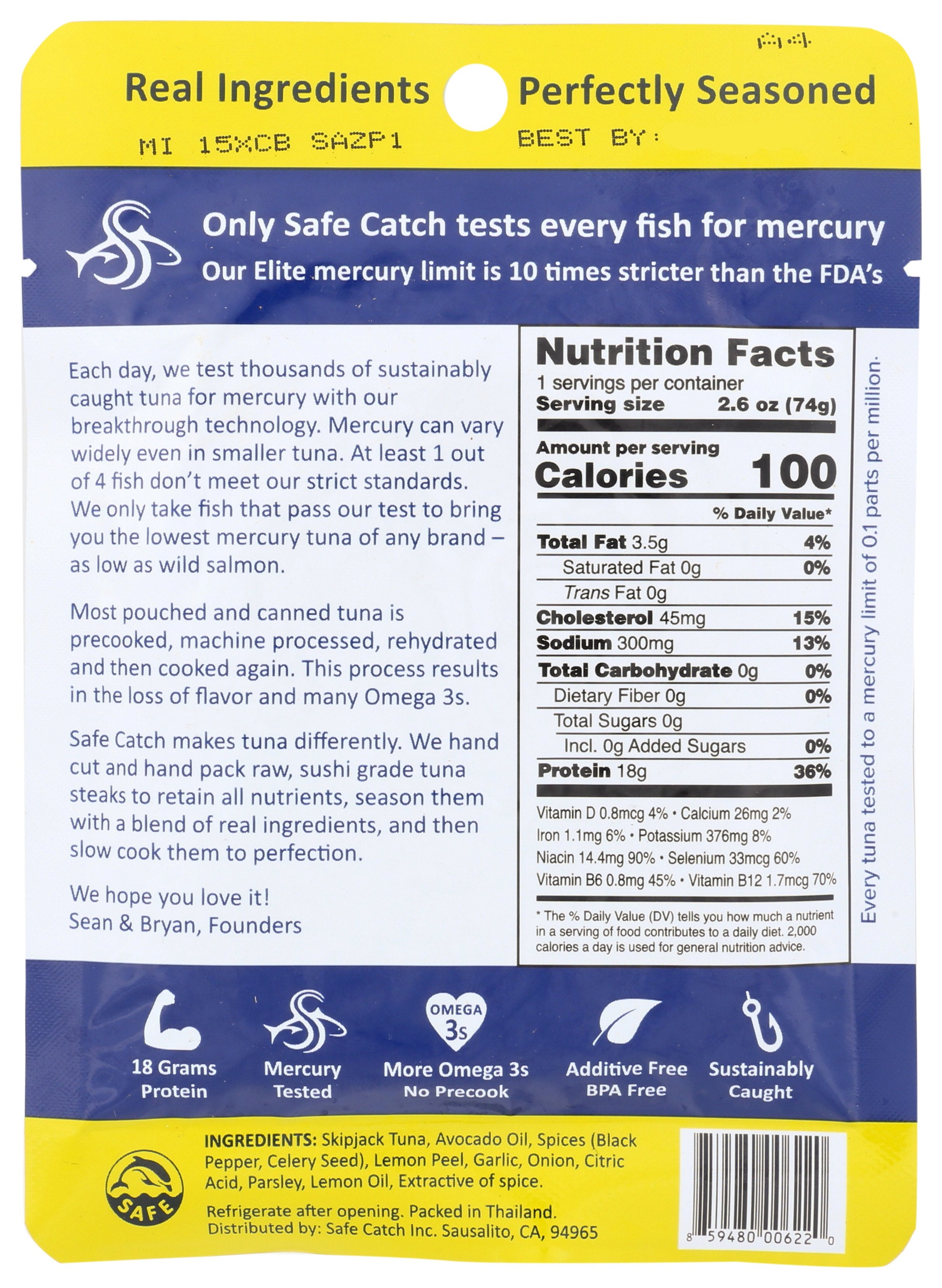 SAFECATCH TUNA WILD ELITE CTRS PEPR - Case of 12