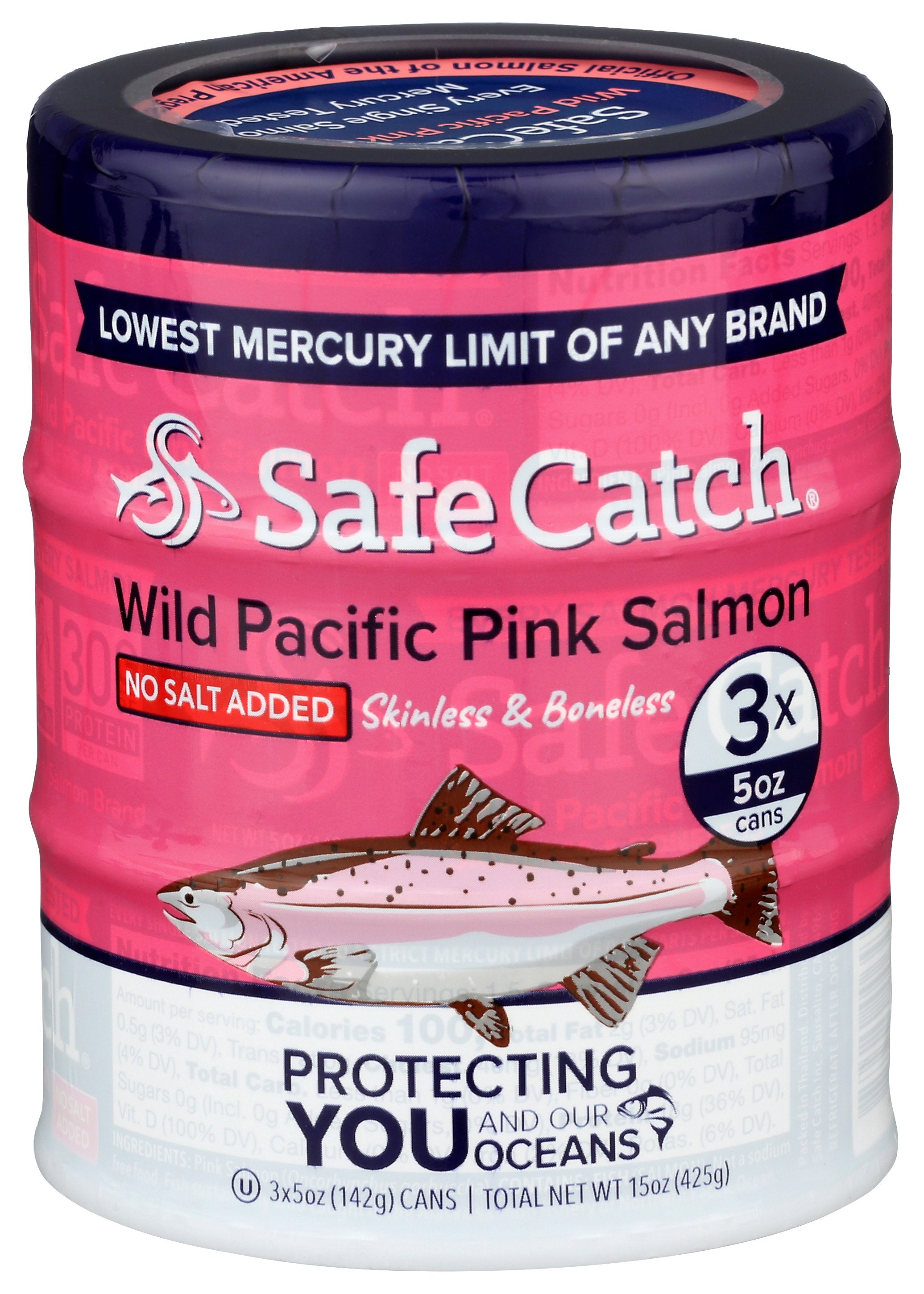 SAFECATCH SALMON WILD PINK 3 CANS - Case of 6
