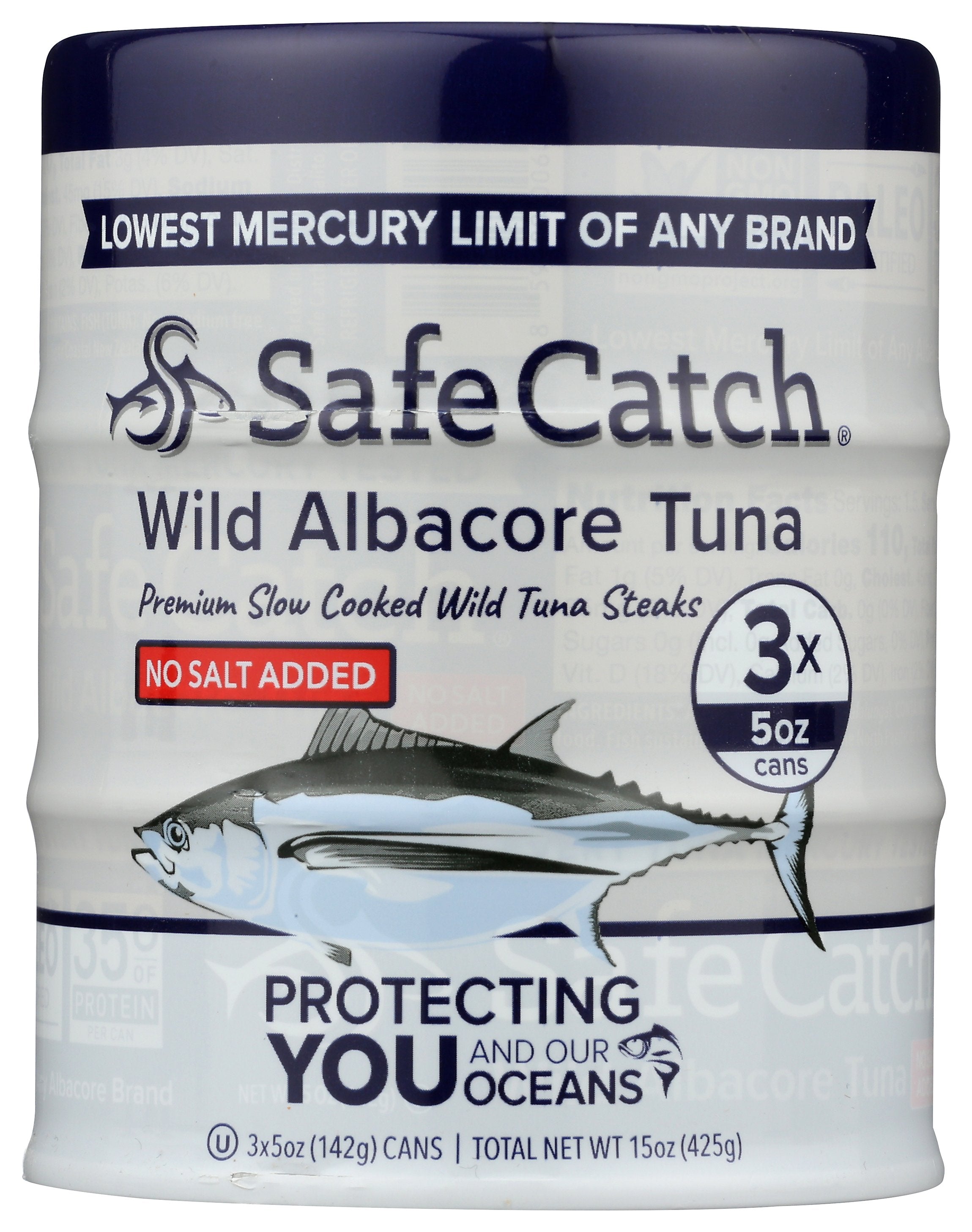 SAFECATCH TUNA WILD ALBACORE NO SLT - Case of 6