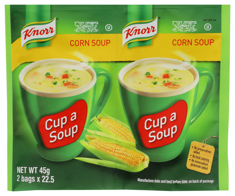 Knorr - Kosher Soup Instant Cup Corn - Case of 24 - 1.59 oz