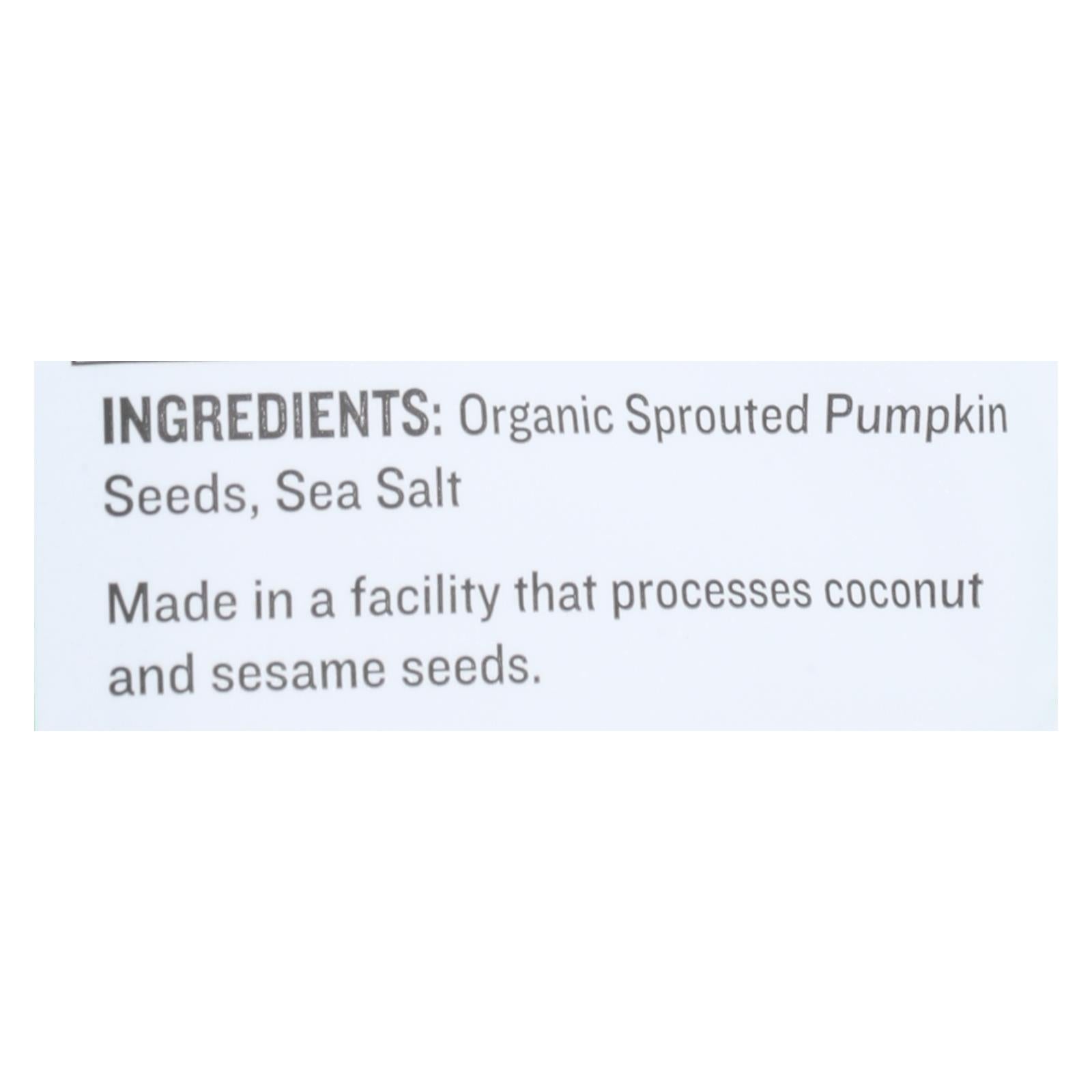 Go Raw Sprouted Seeds, Pumpkin With Celtic Sea Salt  - Case Of 6 - 14 Oz