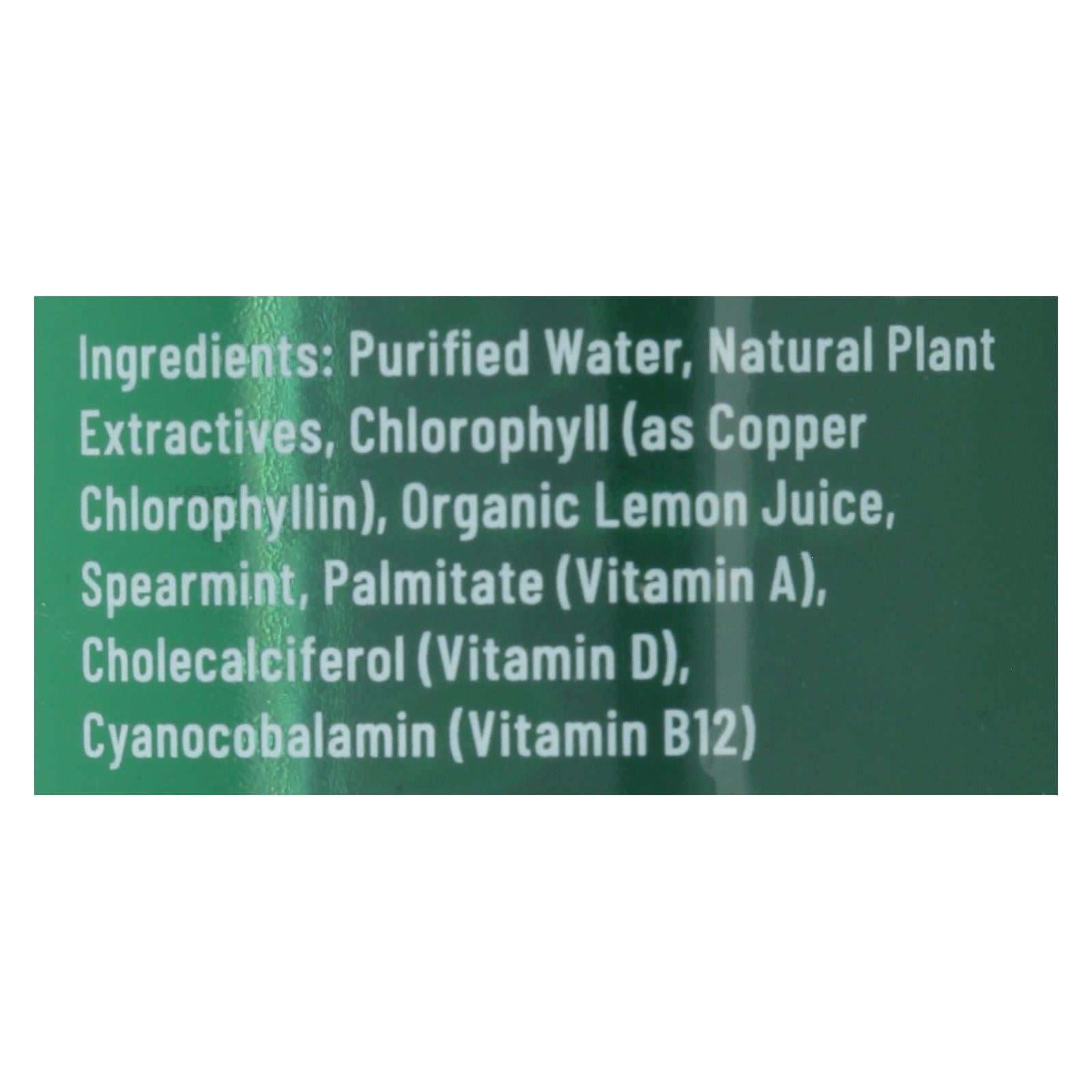 Chlorophyll Water - Water Chlorophyll - Case of 12-16.9 FZ