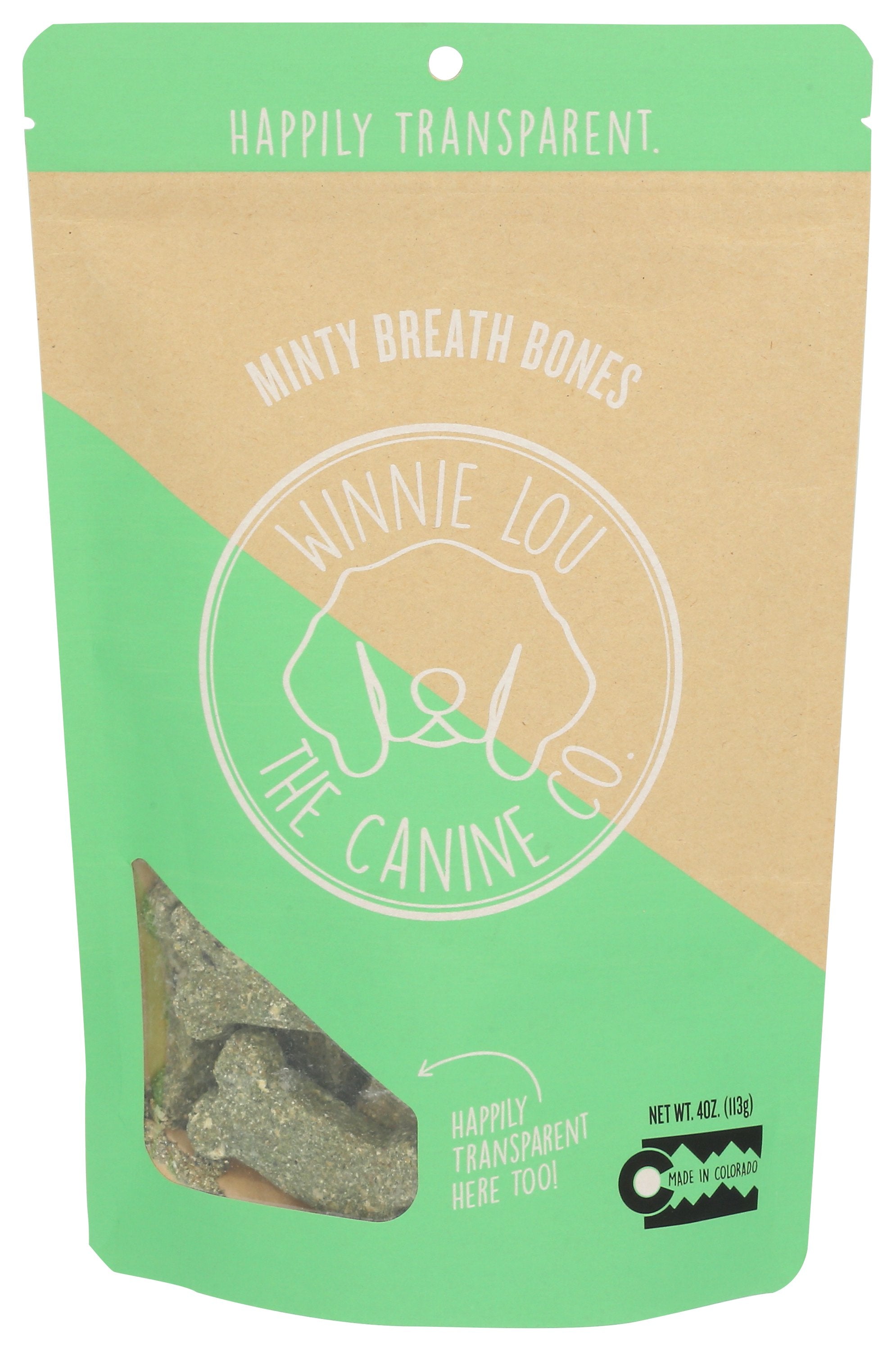 WINNI LOU- THE CANINE CO BREATH BONES MINTY - Case of 6